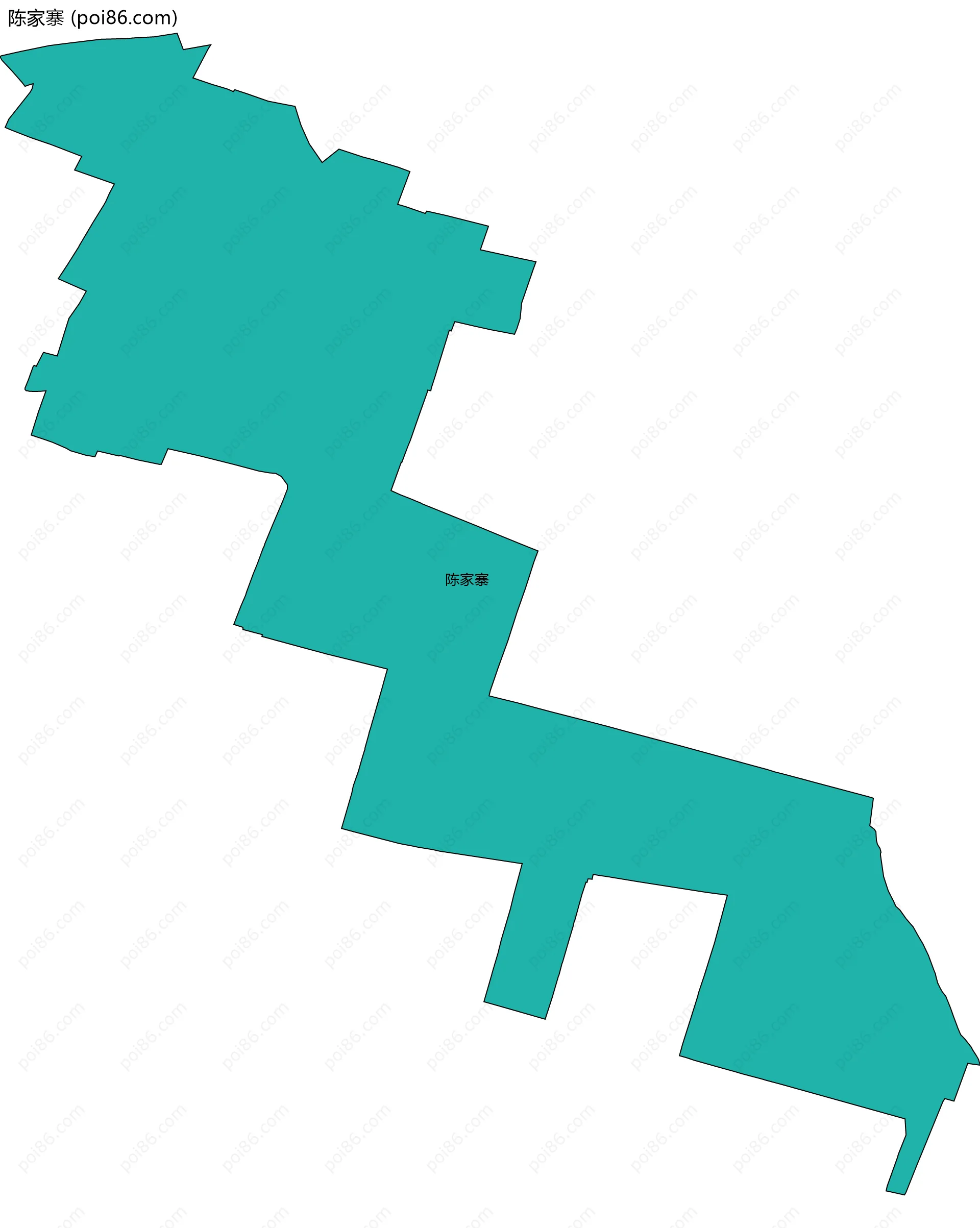 陈家寨边界地图