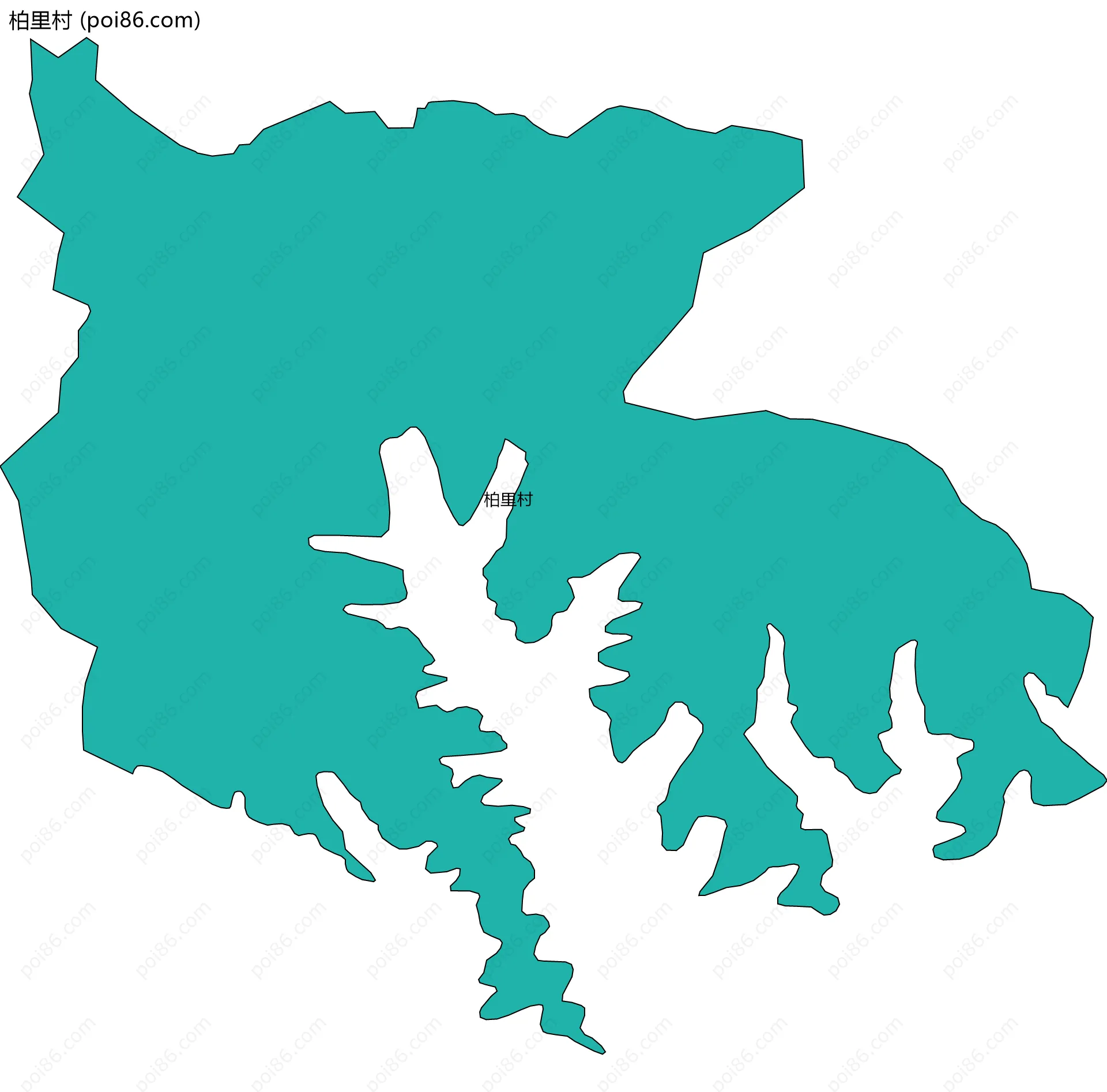 柏里村边界地图