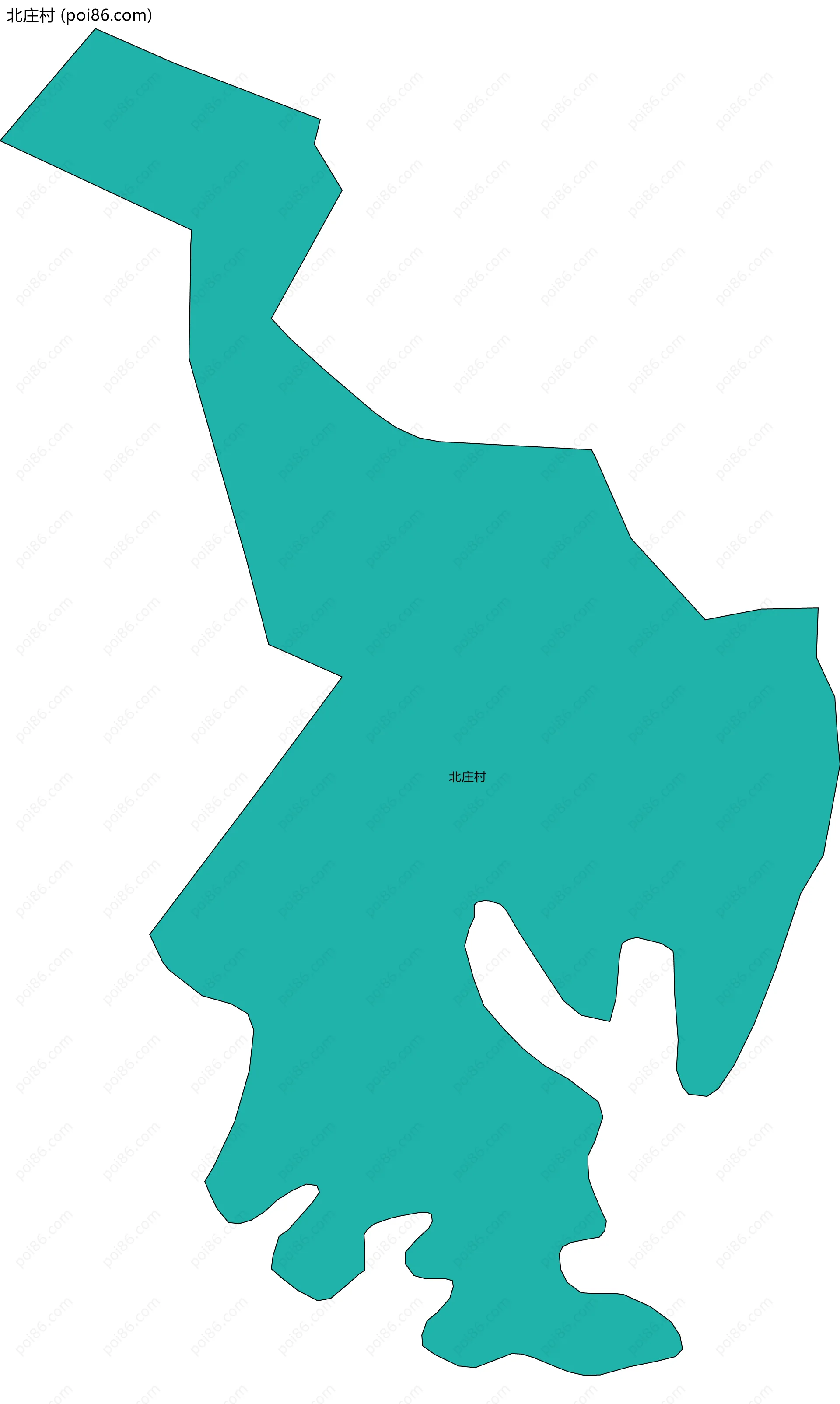 北庄村边界地图