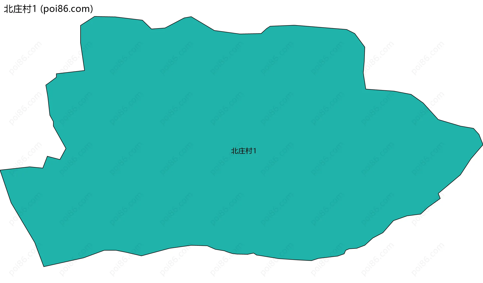 北庄村1边界地图