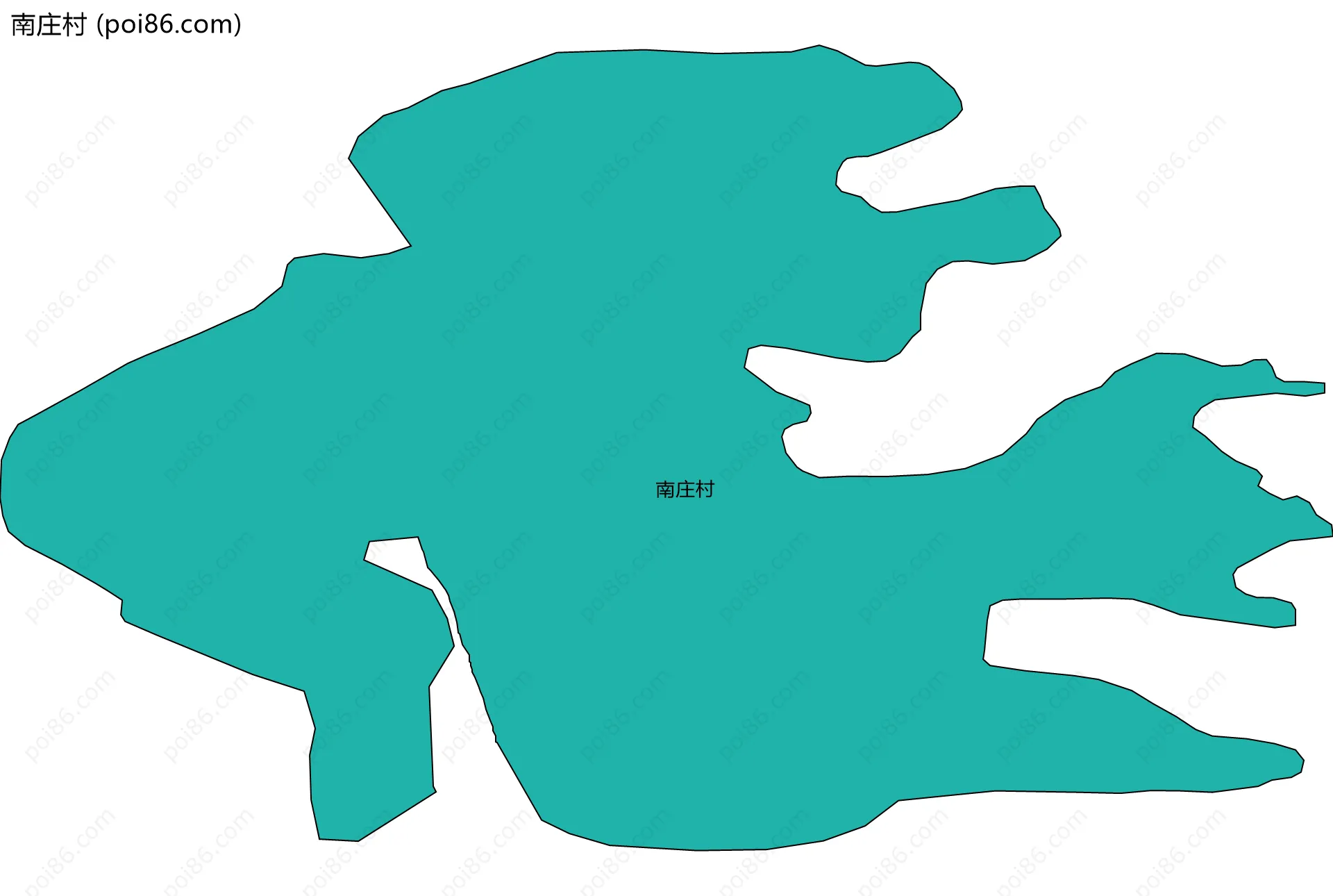 南庄村边界地图