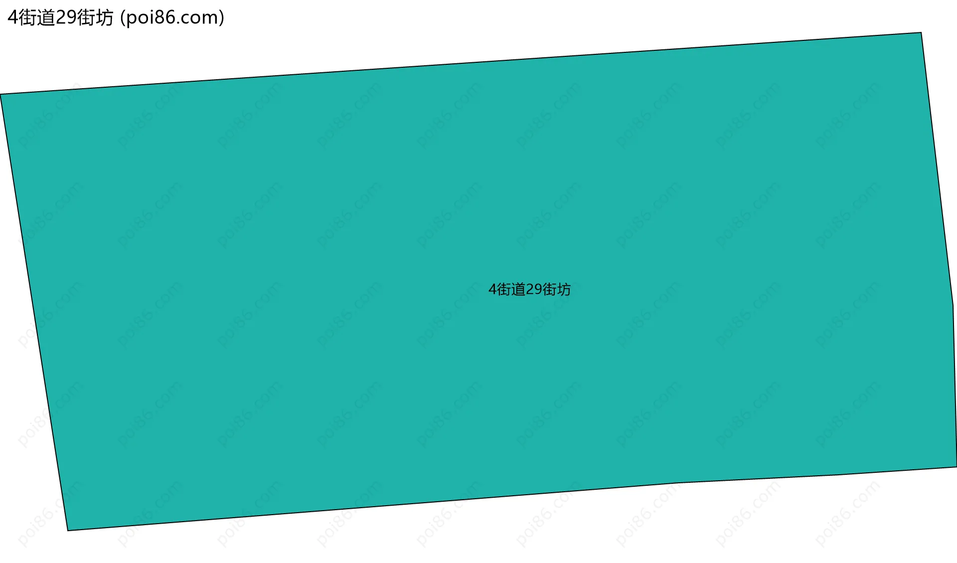 4街道29街坊边界地图