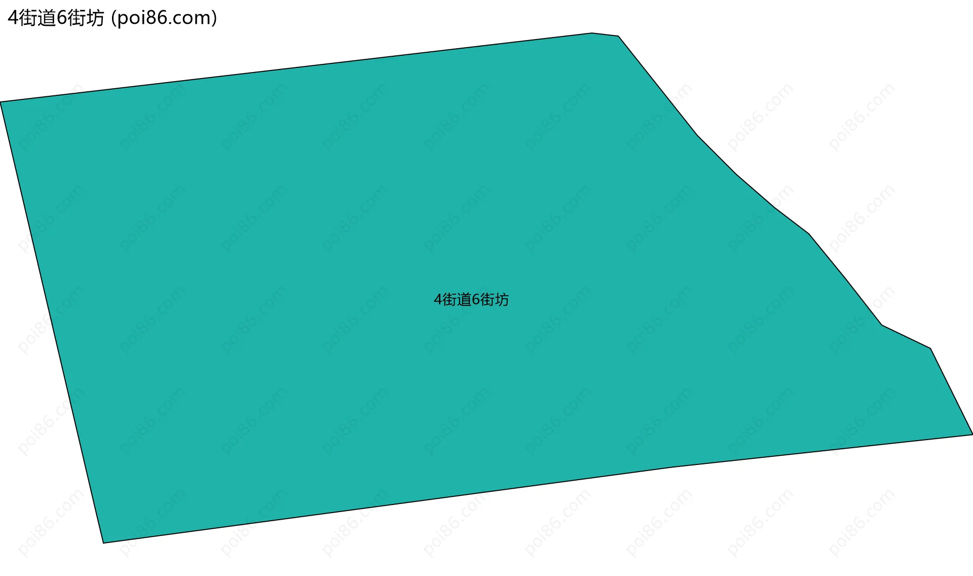4街道6街坊边界地图