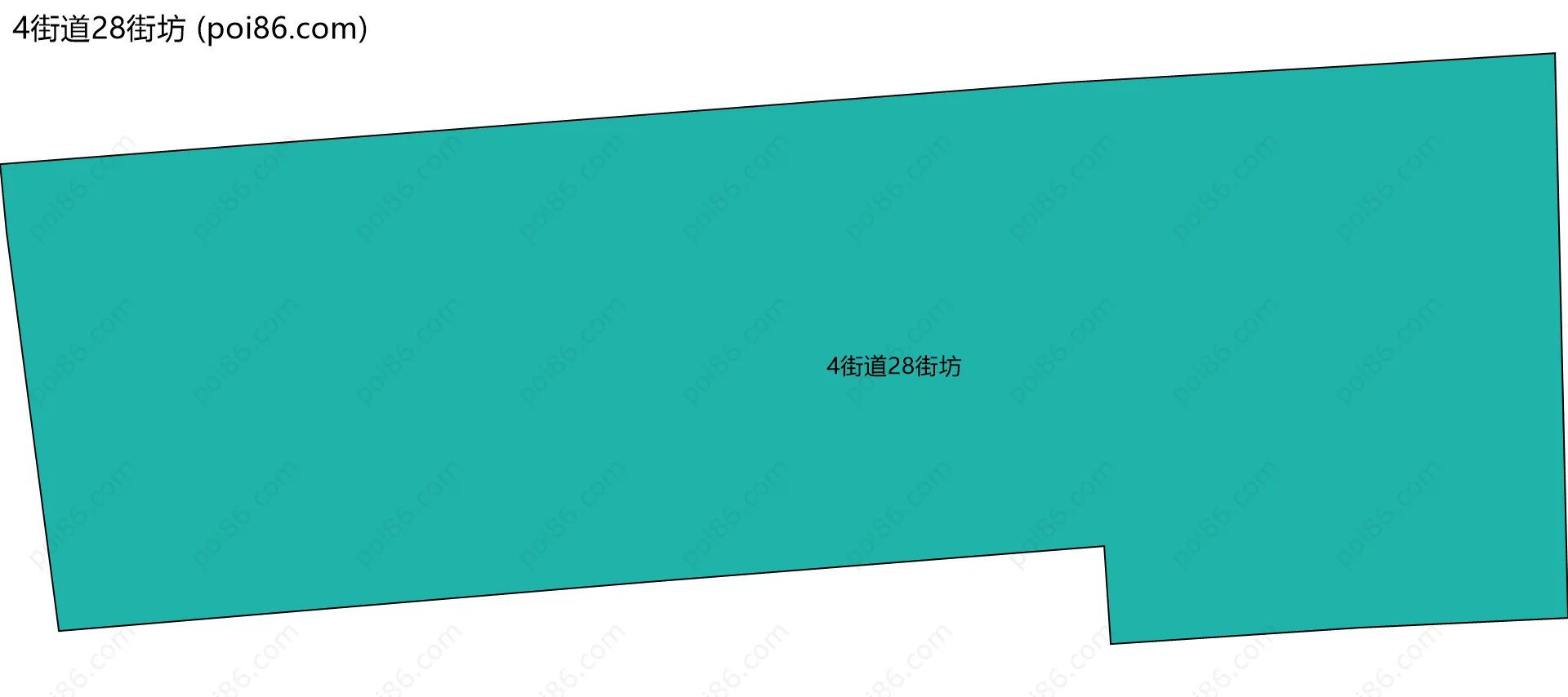 4街道28街坊边界地图