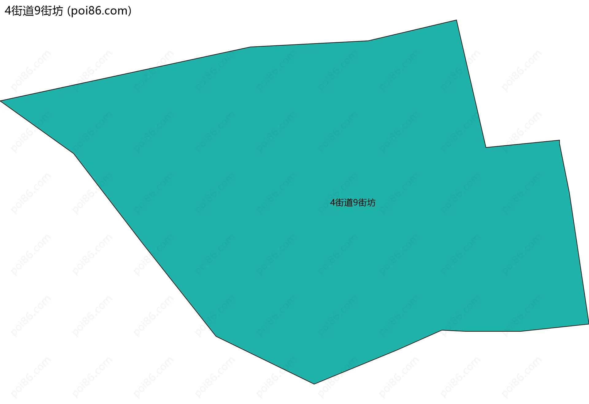 4街道9街坊边界地图