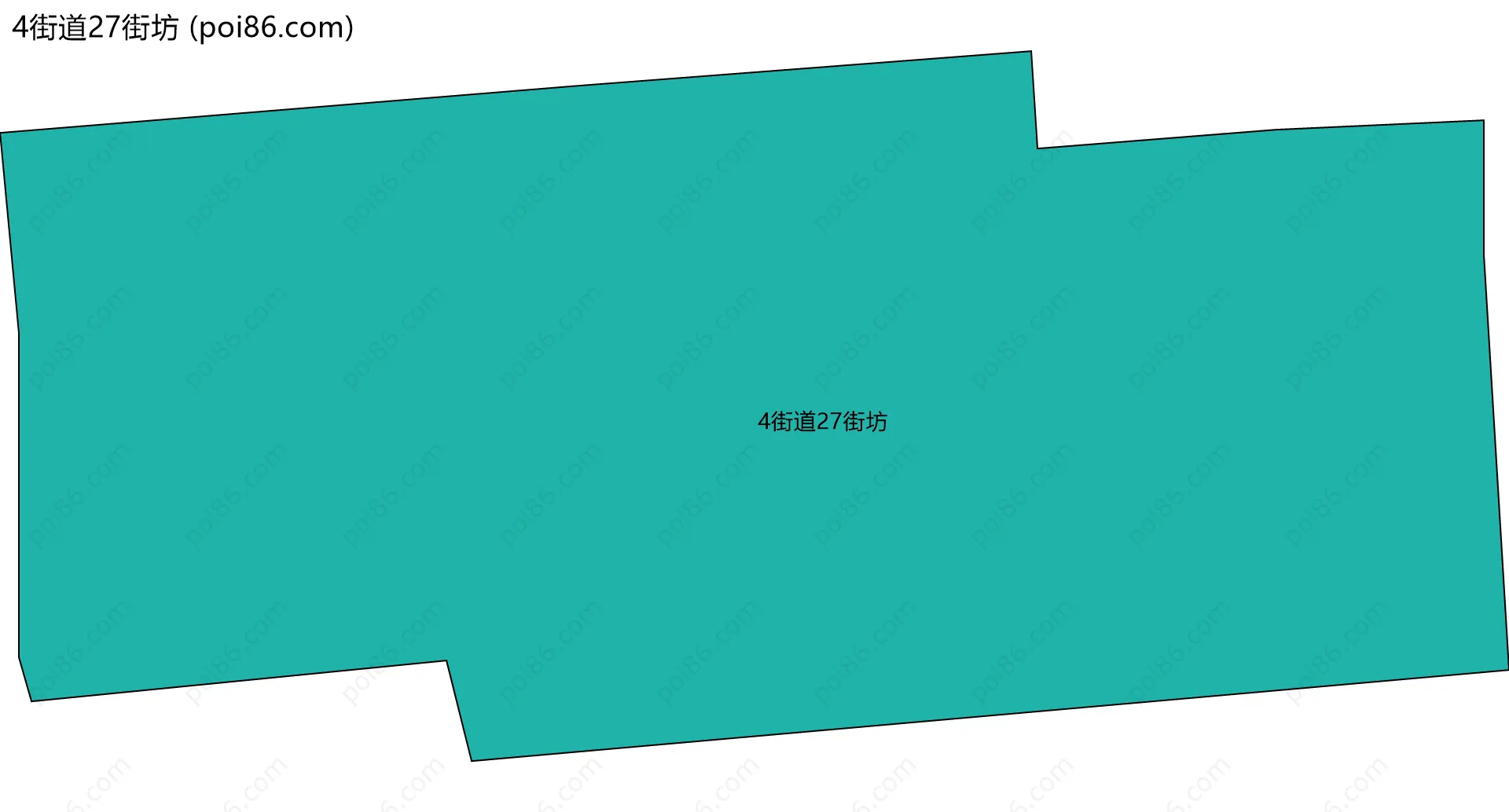 4街道27街坊边界地图