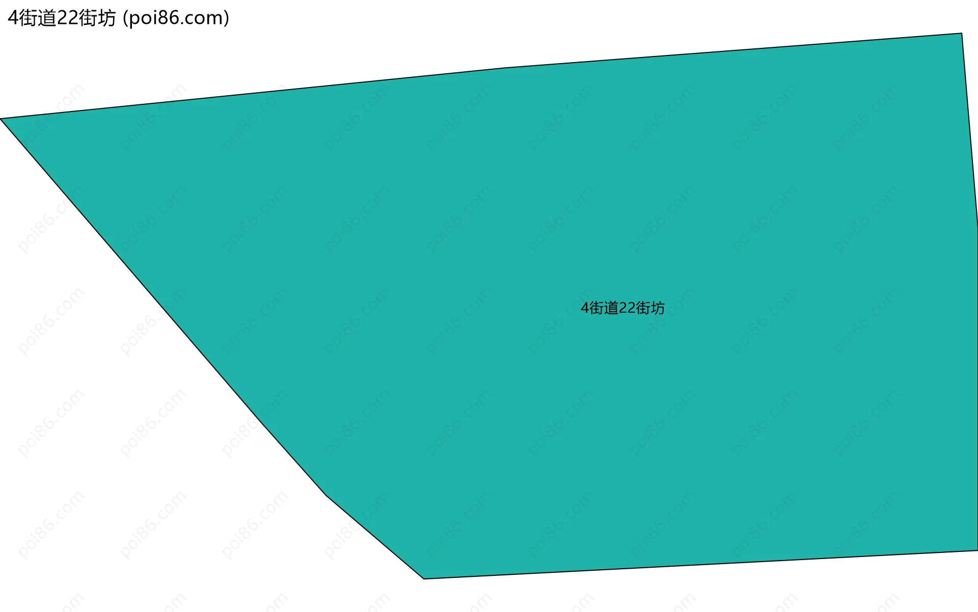 4街道22街坊边界地图