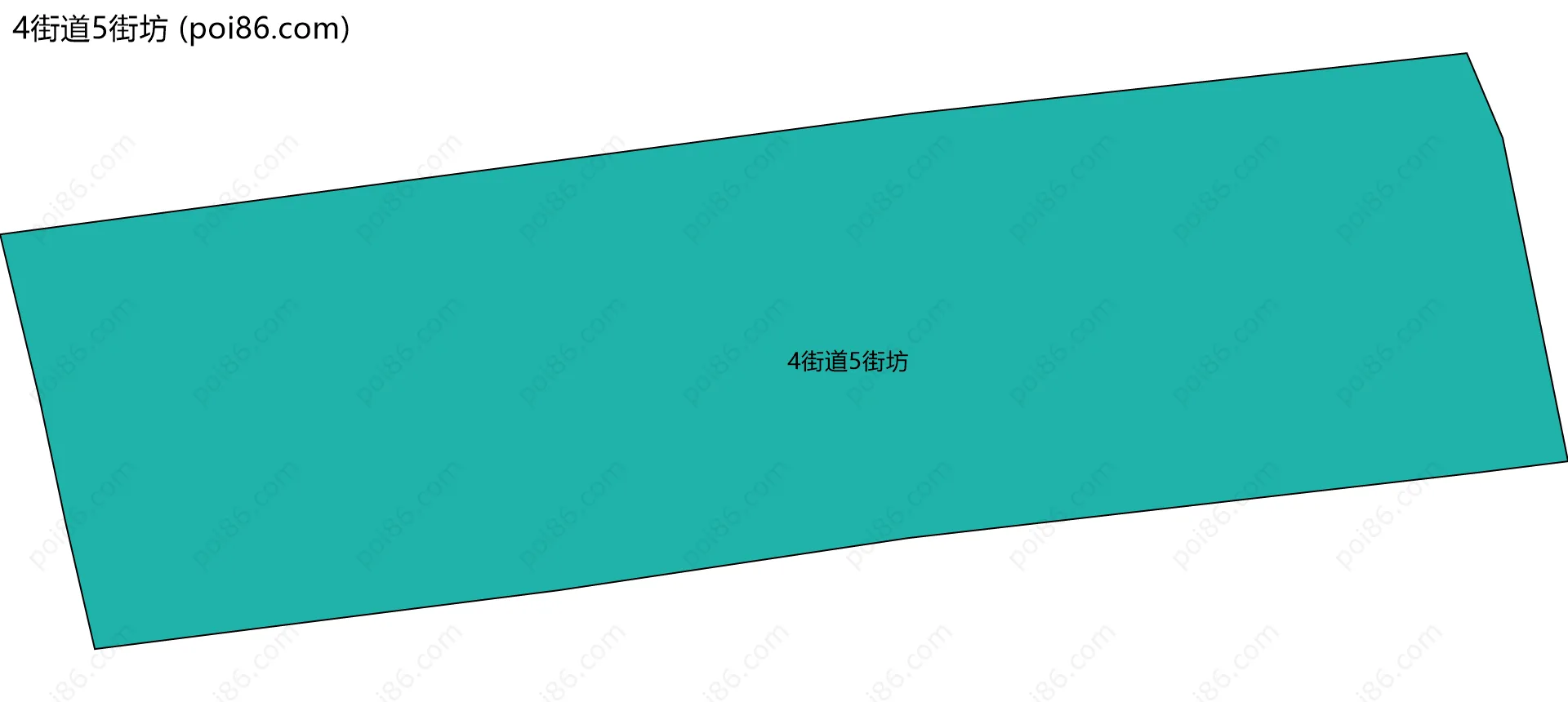 4街道5街坊边界地图