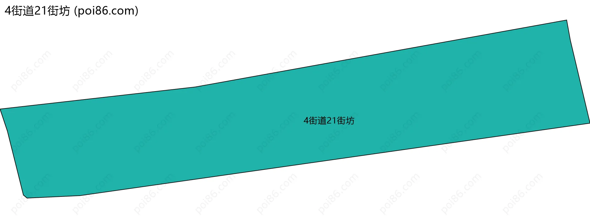 4街道21街坊边界地图