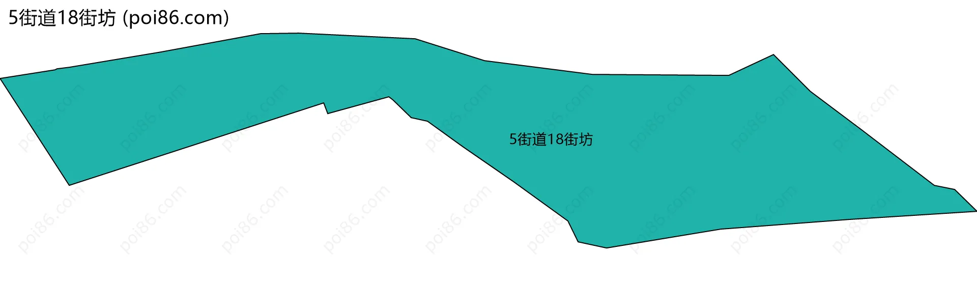 5街道18街坊边界地图