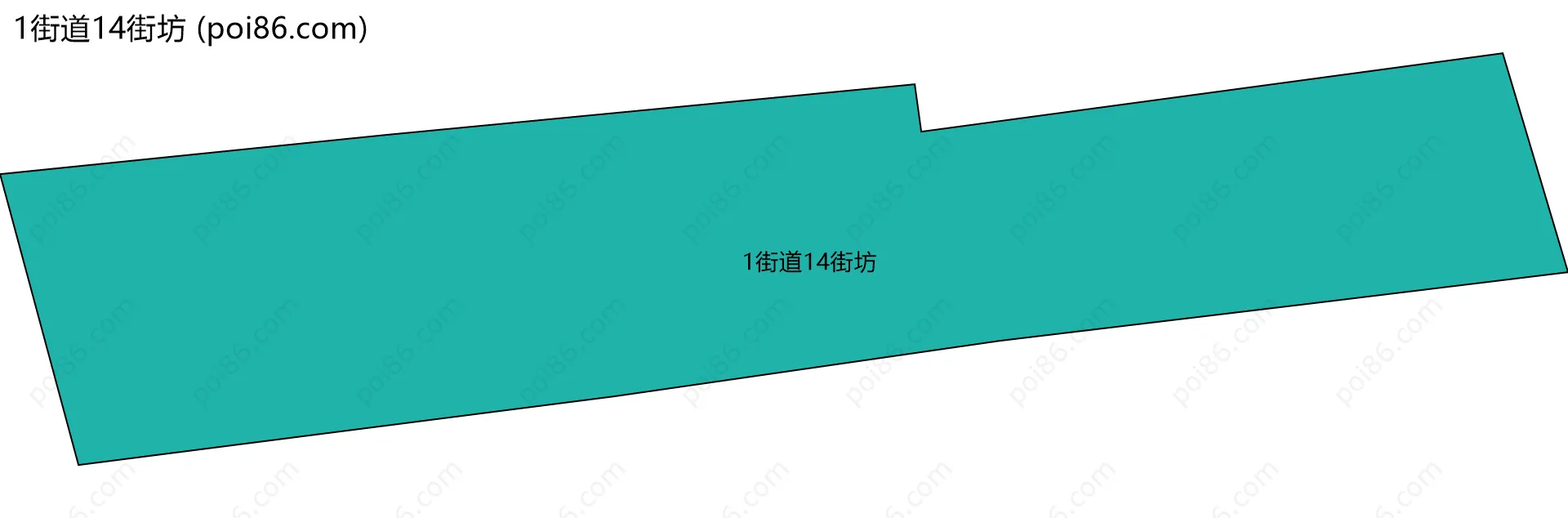 1街道14街坊边界地图