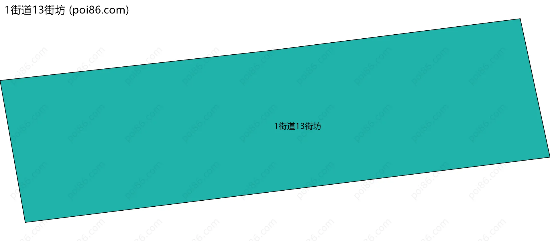 1街道13街坊边界地图