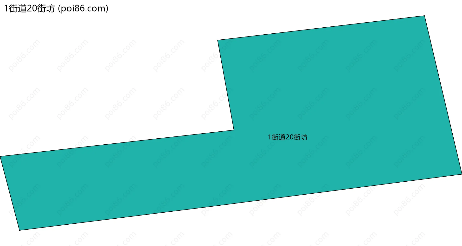 1街道20街坊边界地图