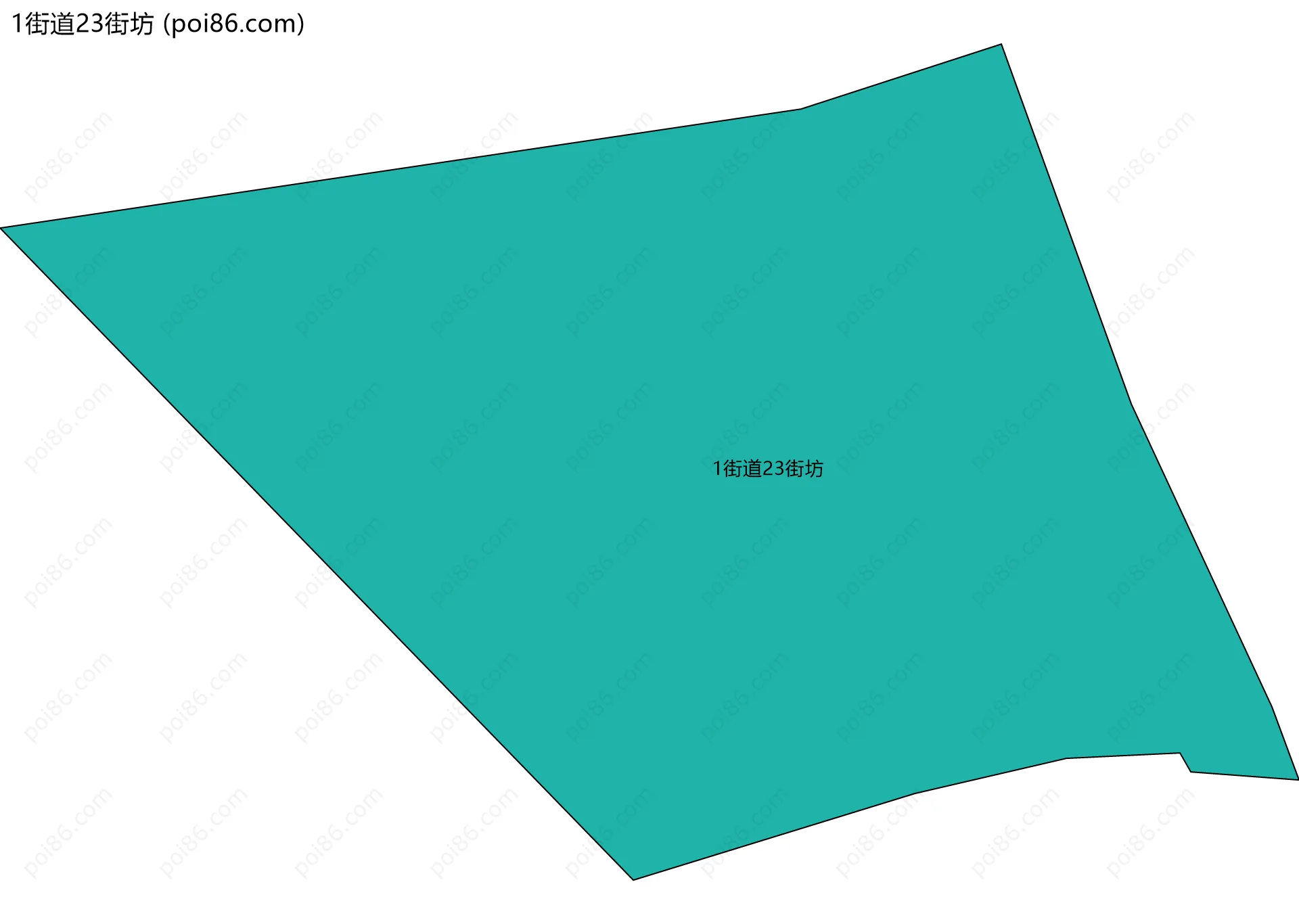 1街道23街坊边界地图