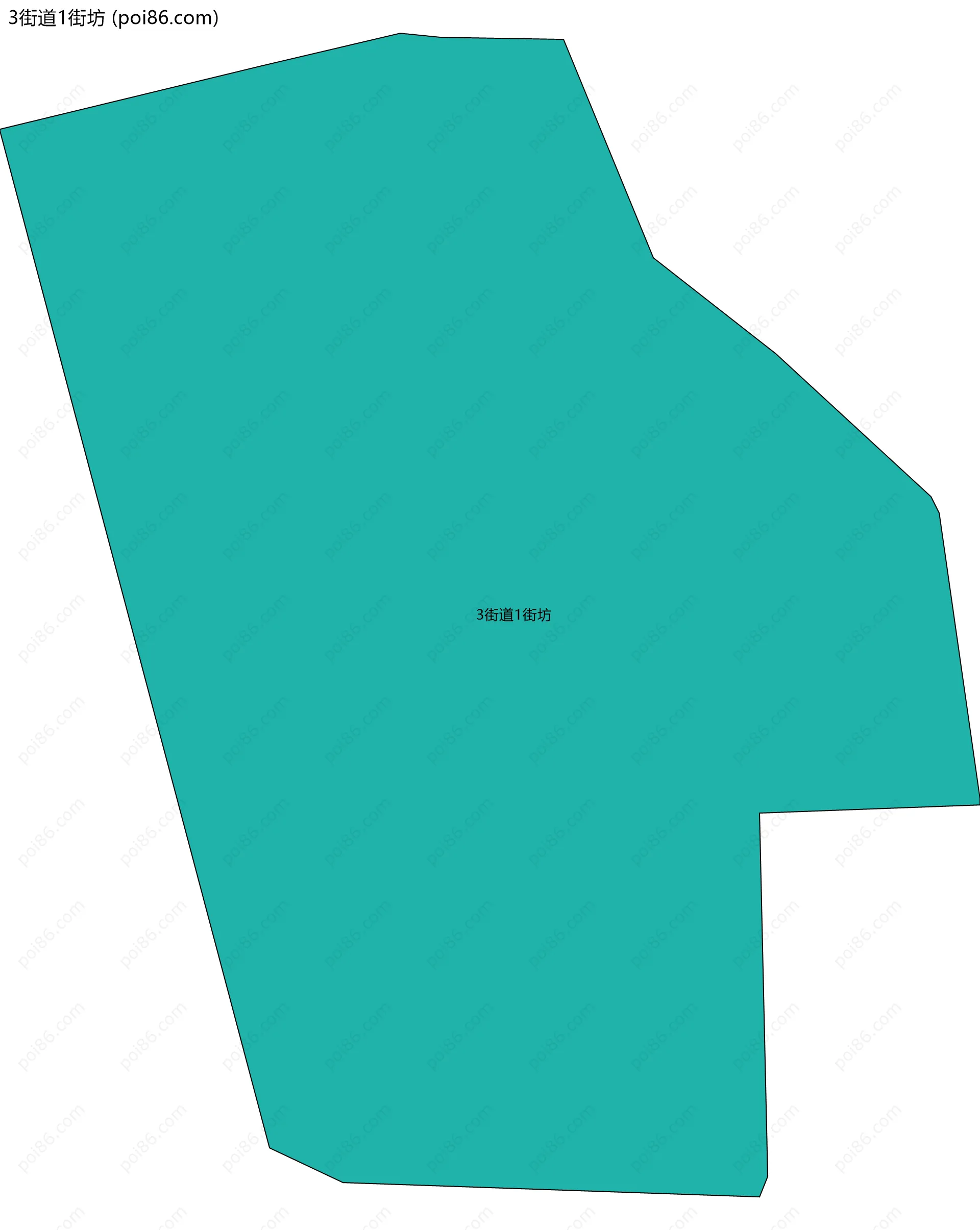 3街道1街坊边界地图