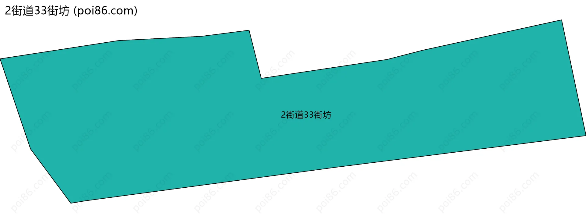 2街道33街坊边界地图