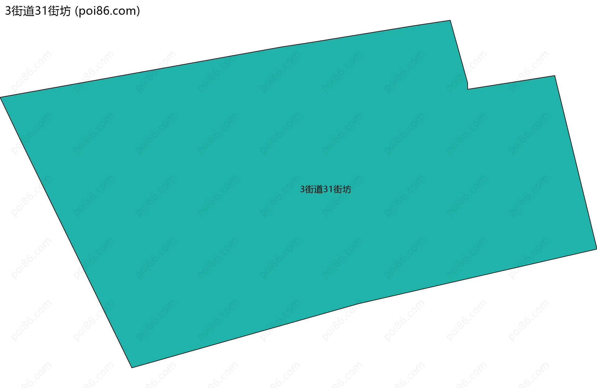 3街道31街坊边界地图