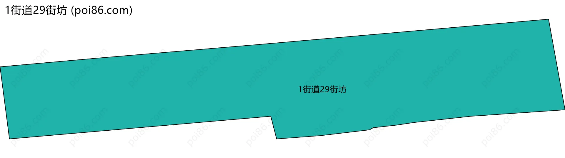 1街道29街坊边界地图