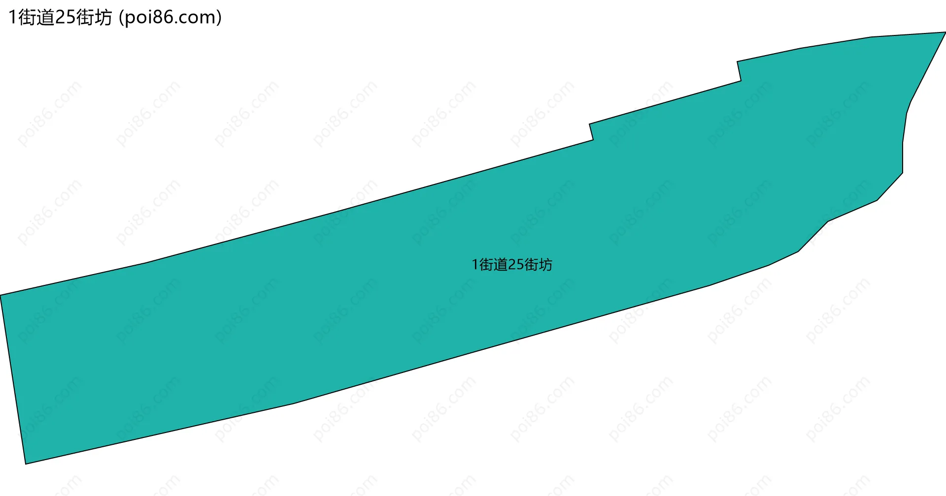1街道25街坊边界地图