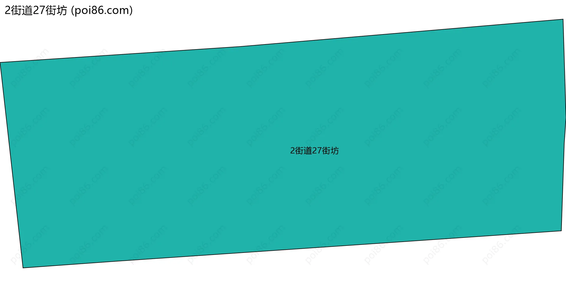 2街道27街坊边界地图