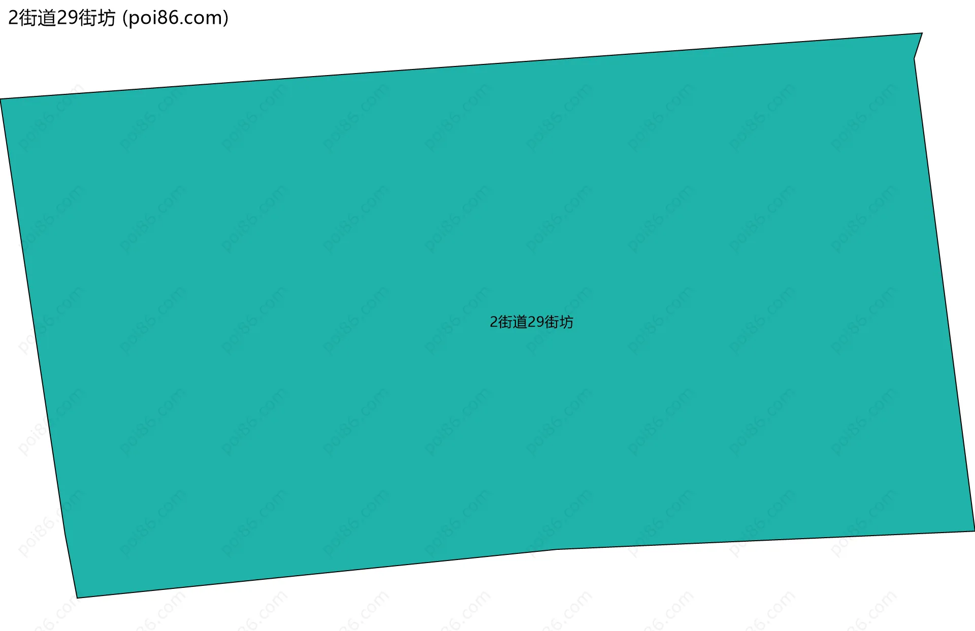 2街道29街坊边界地图