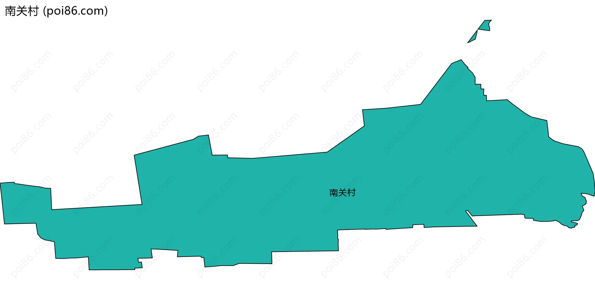 南关村边界地图