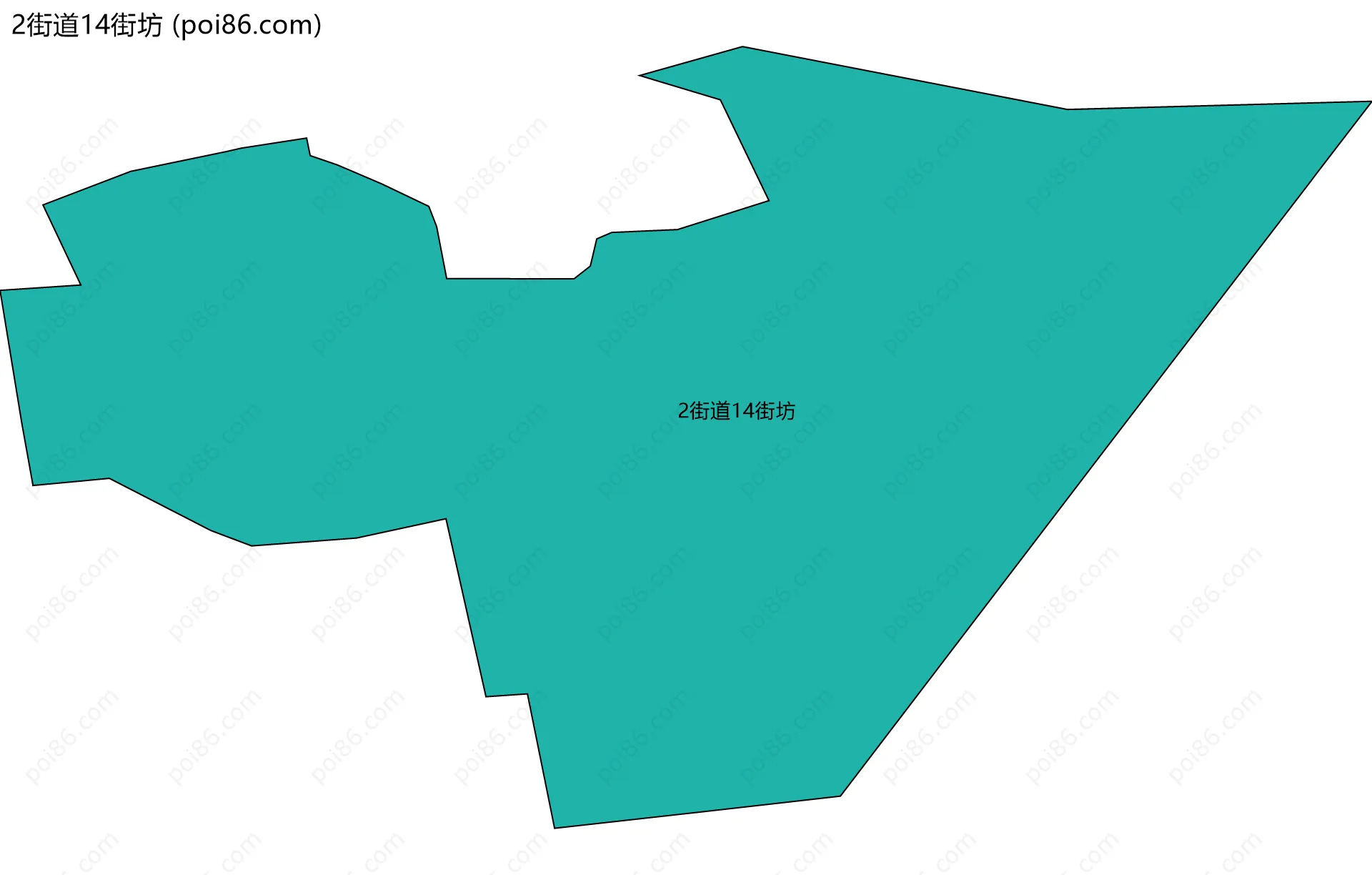 2街道14街坊边界地图