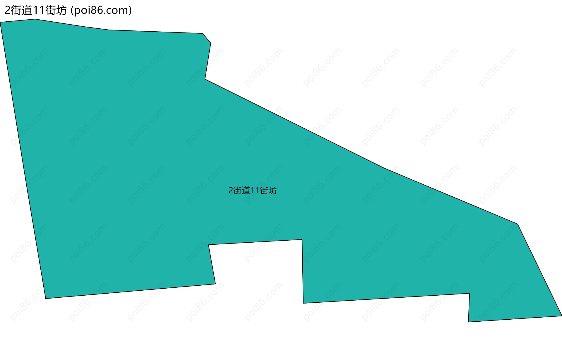 2街道11街坊边界地图