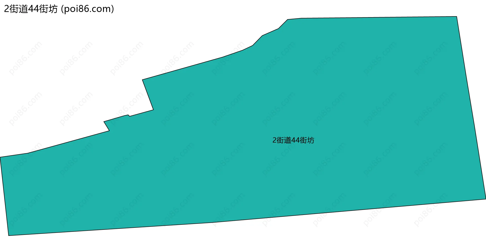 2街道44街坊边界地图