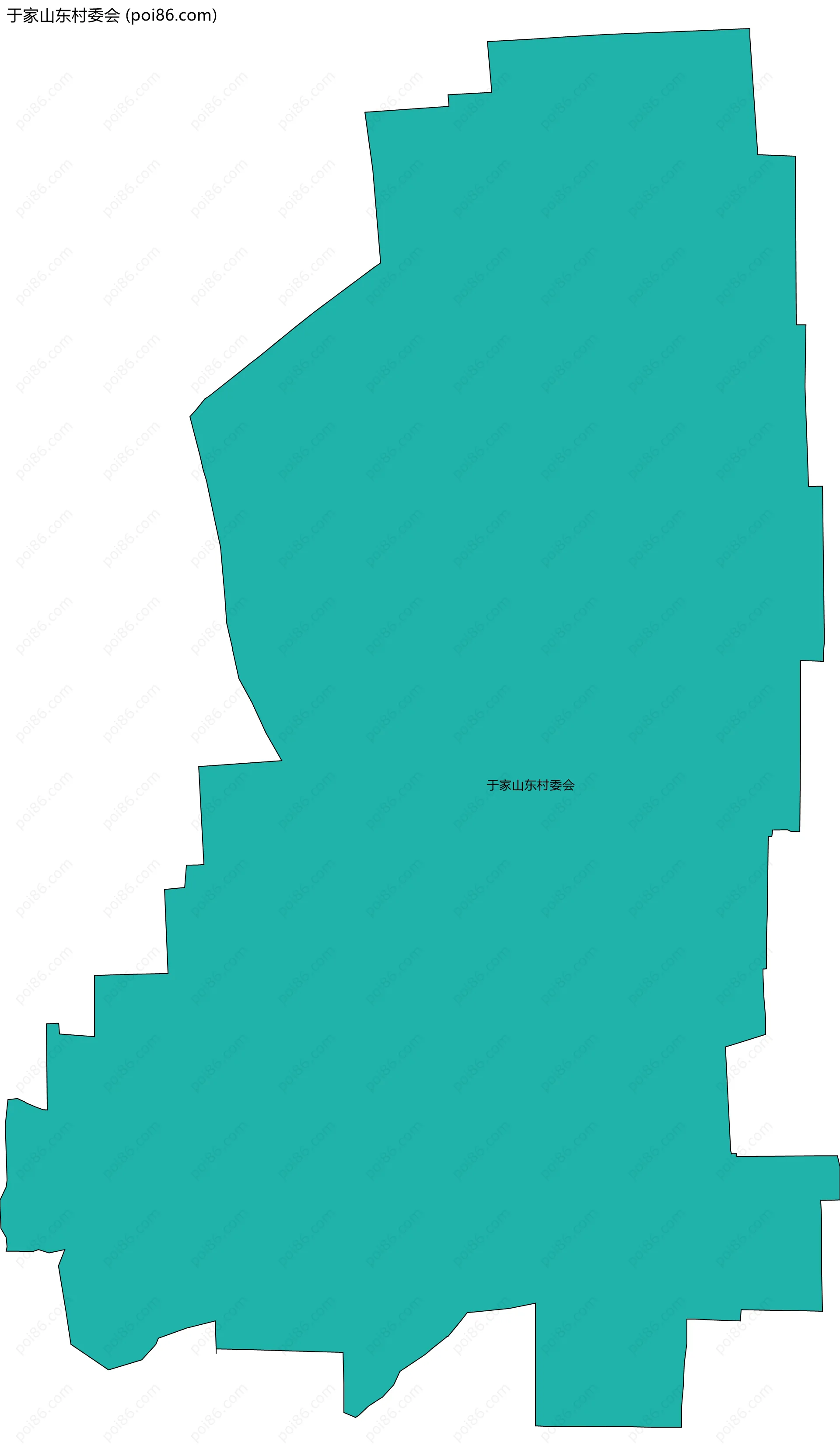 于家山东村委会边界地图