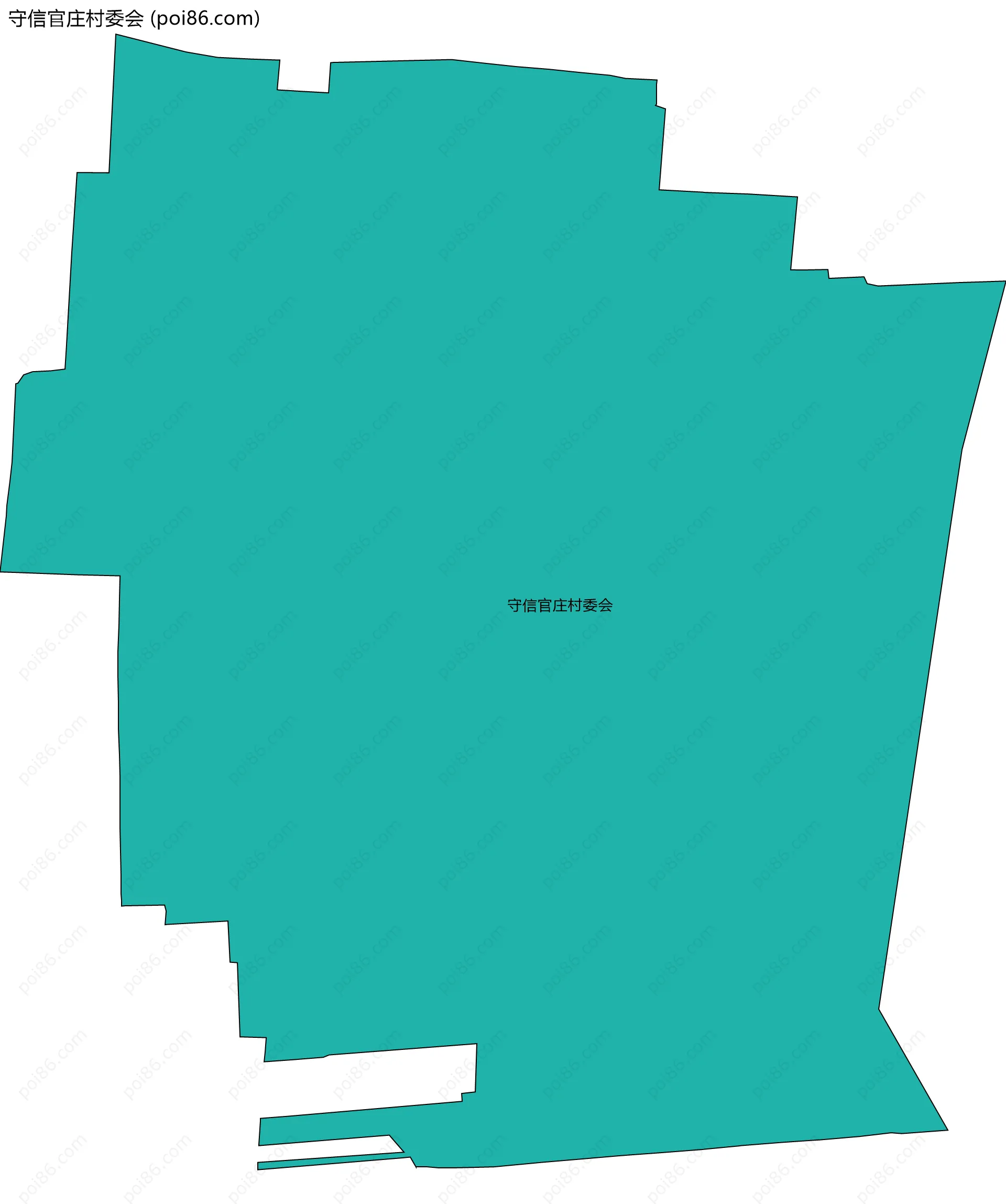 守信官庄村委会边界地图