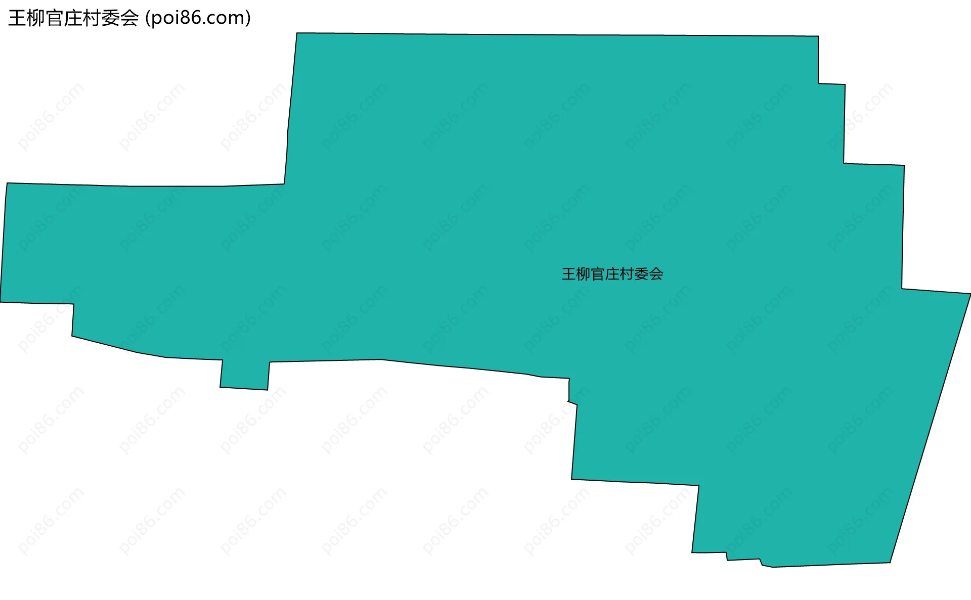 王柳官庄村委会边界地图