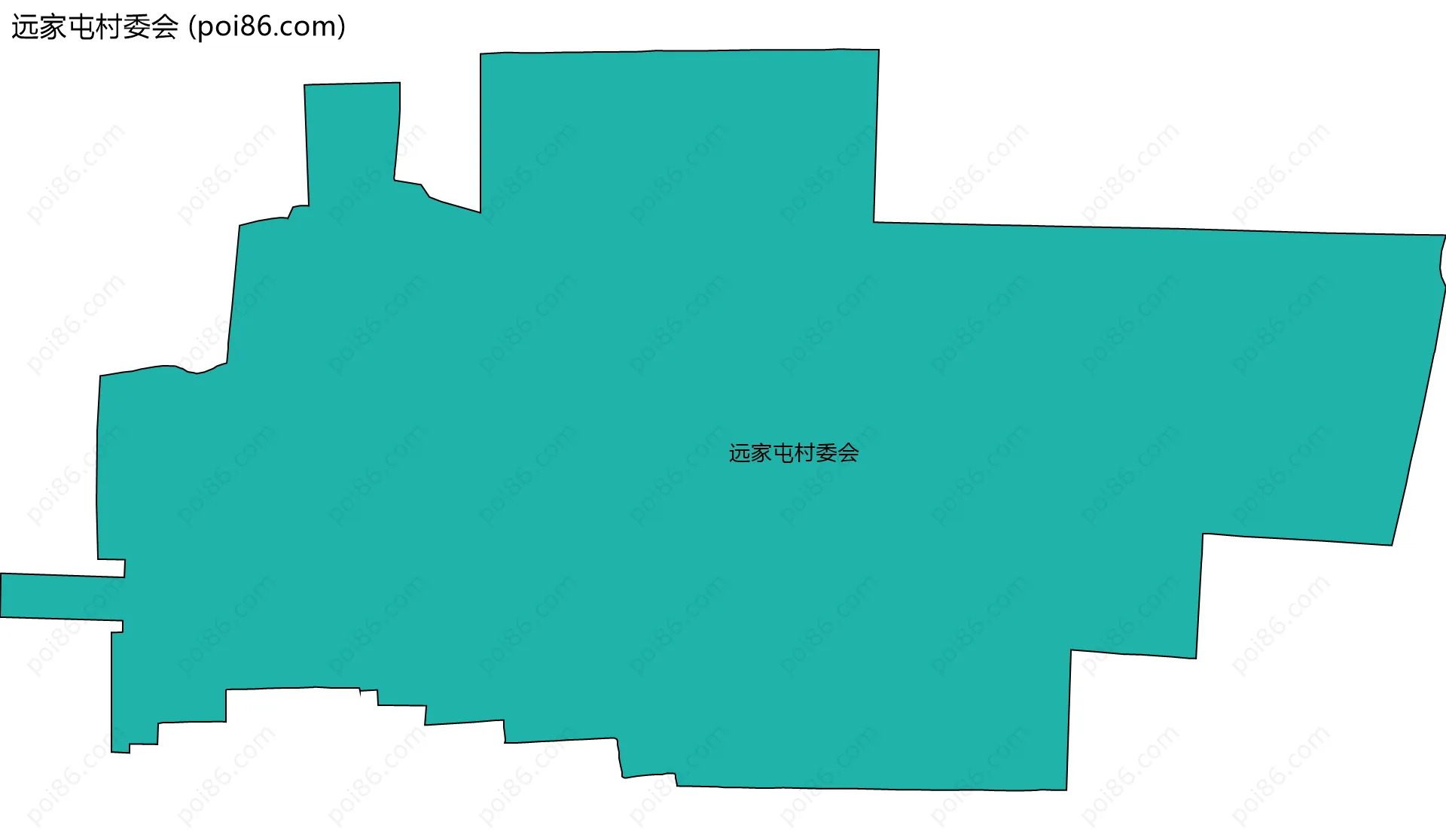 远家屯村委会边界地图