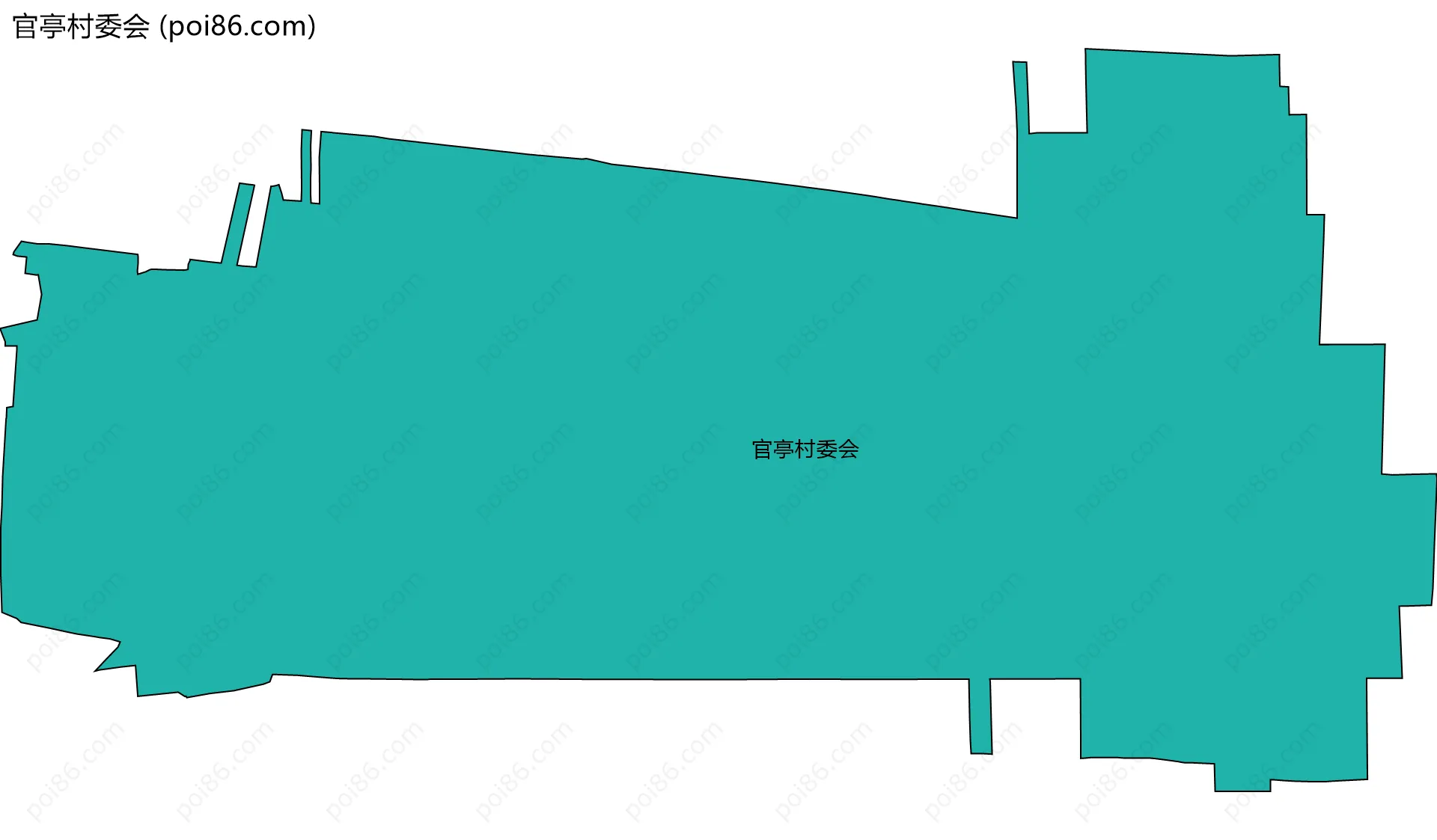 官亭村委会边界地图