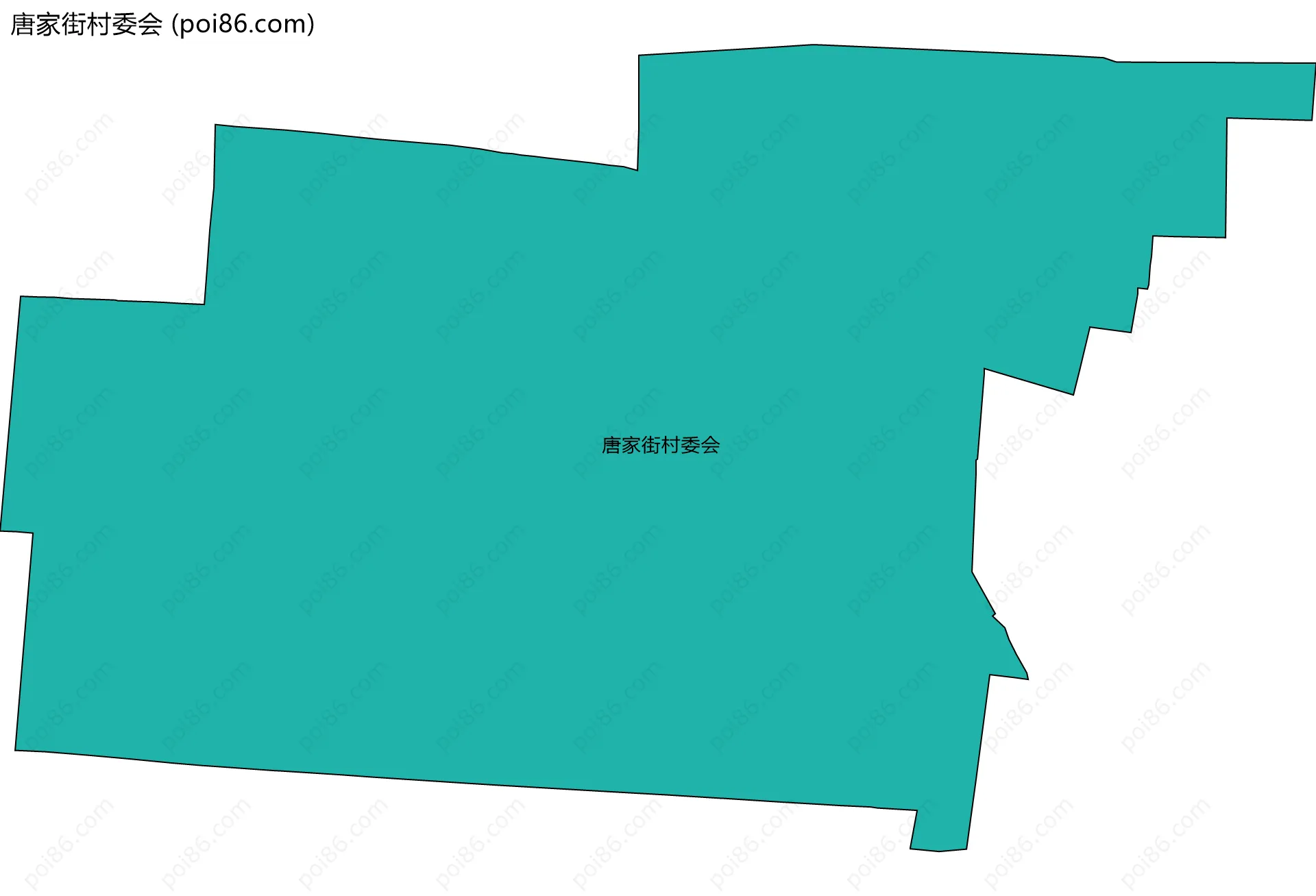 唐家街村委会边界地图