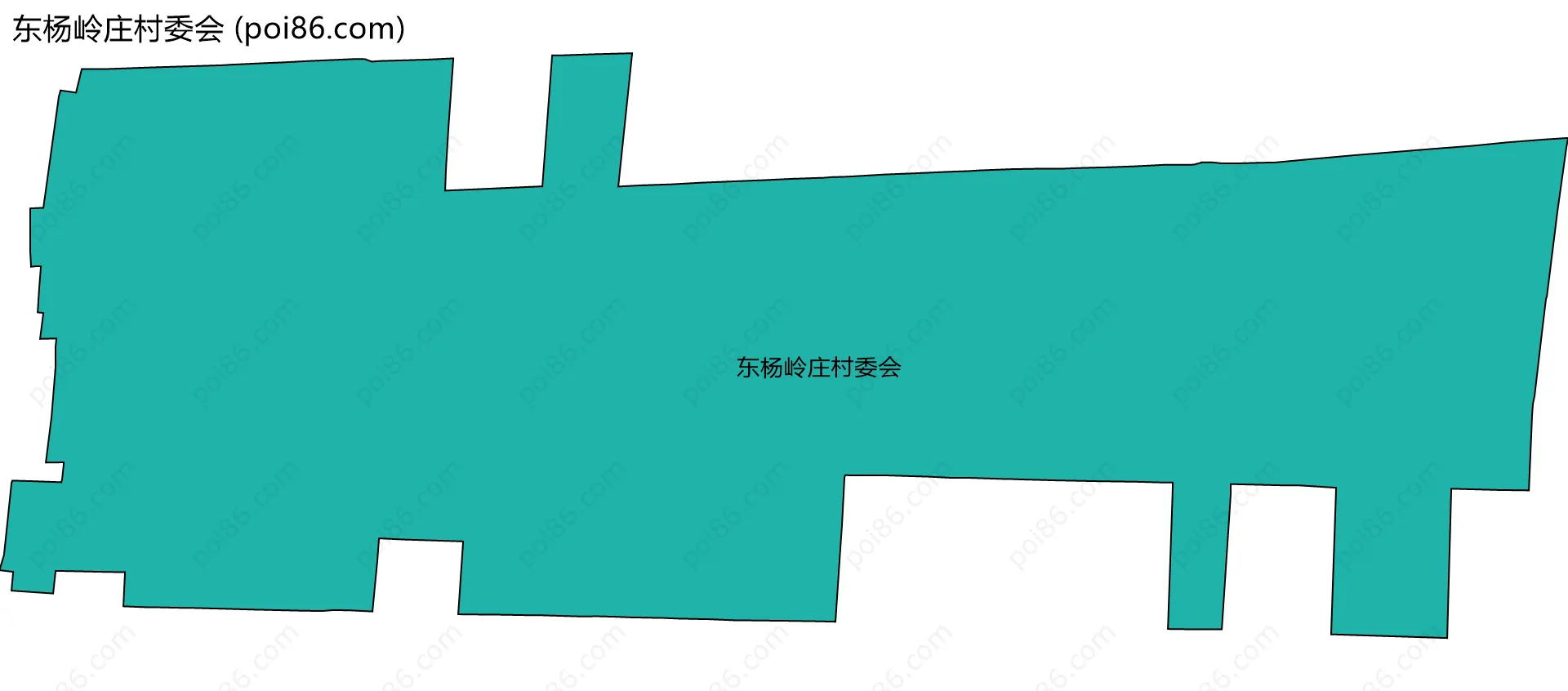 东杨岭庄村委会边界地图