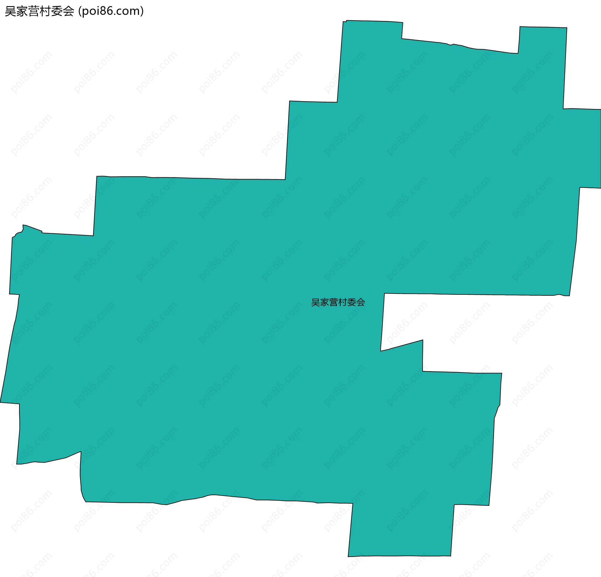 吴家营村委会边界地图