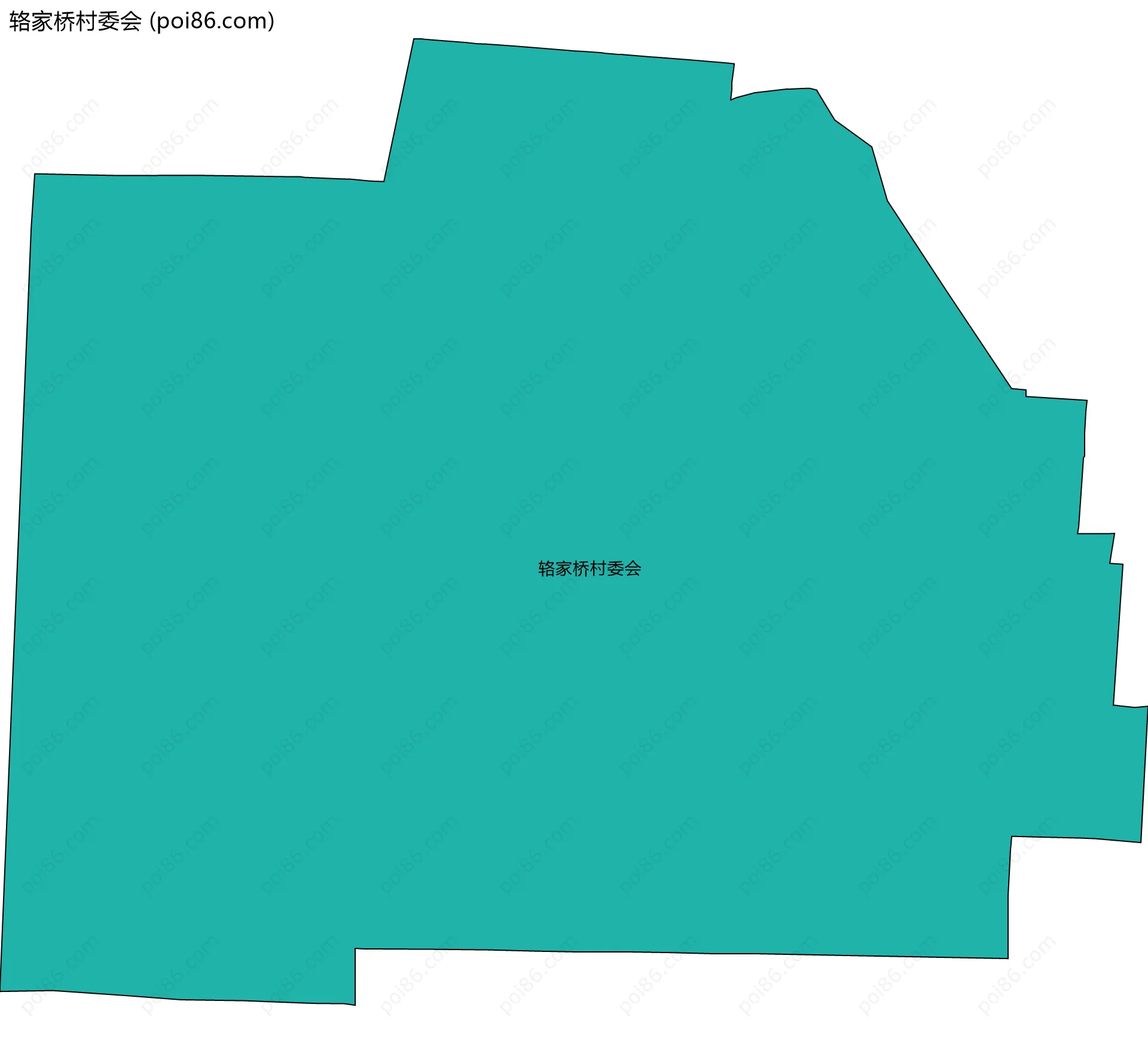 辂家桥村委会边界地图