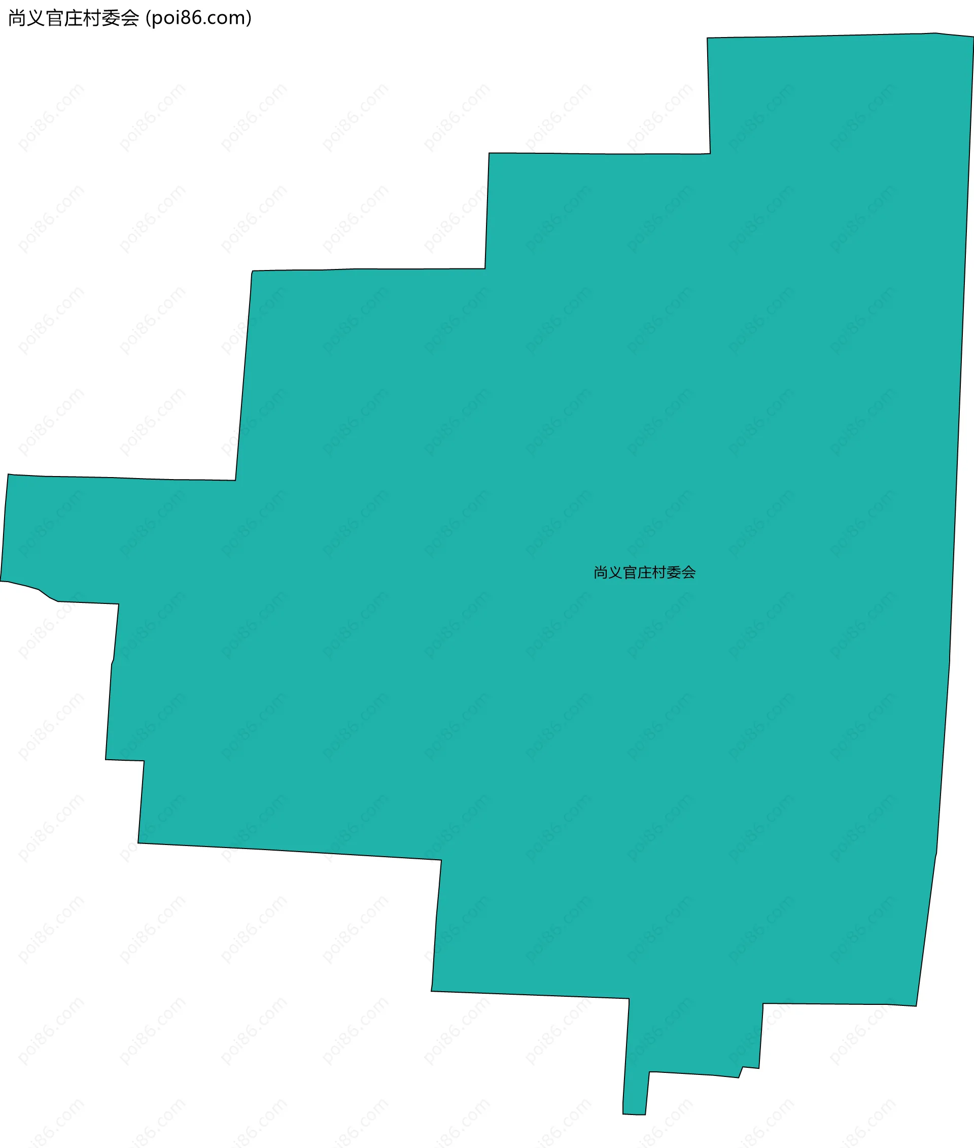 尚义官庄村委会边界地图