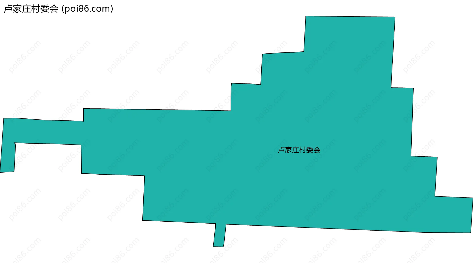 卢家庄村委会边界地图