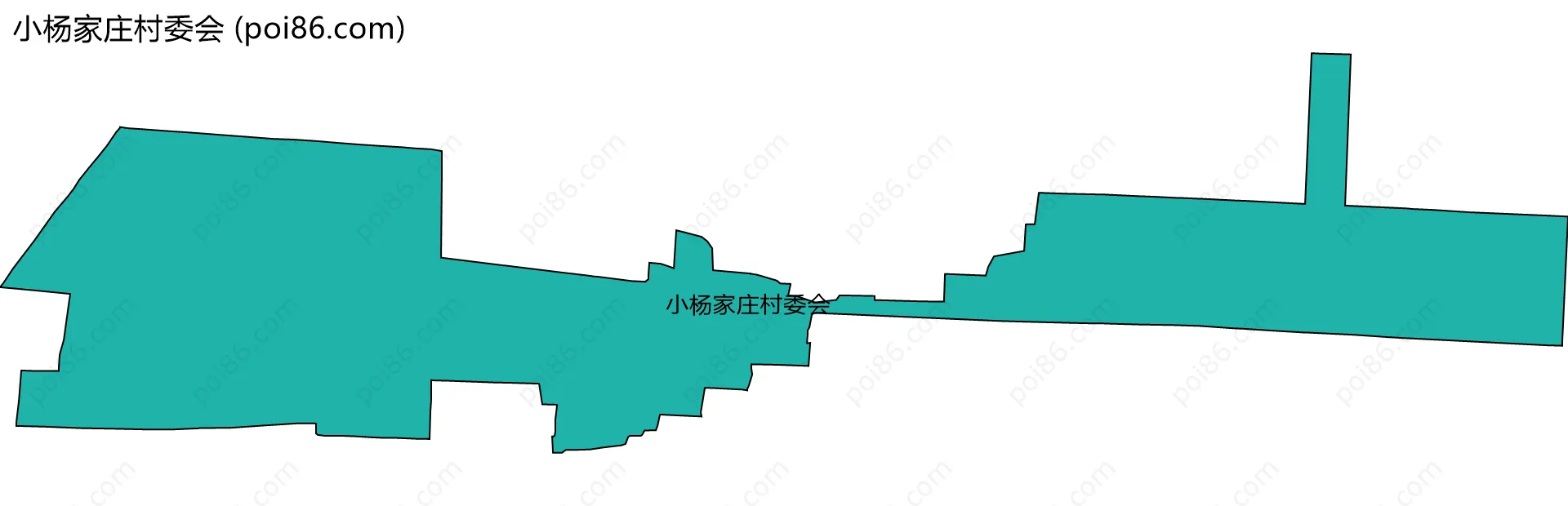 小杨家庄村委会边界地图