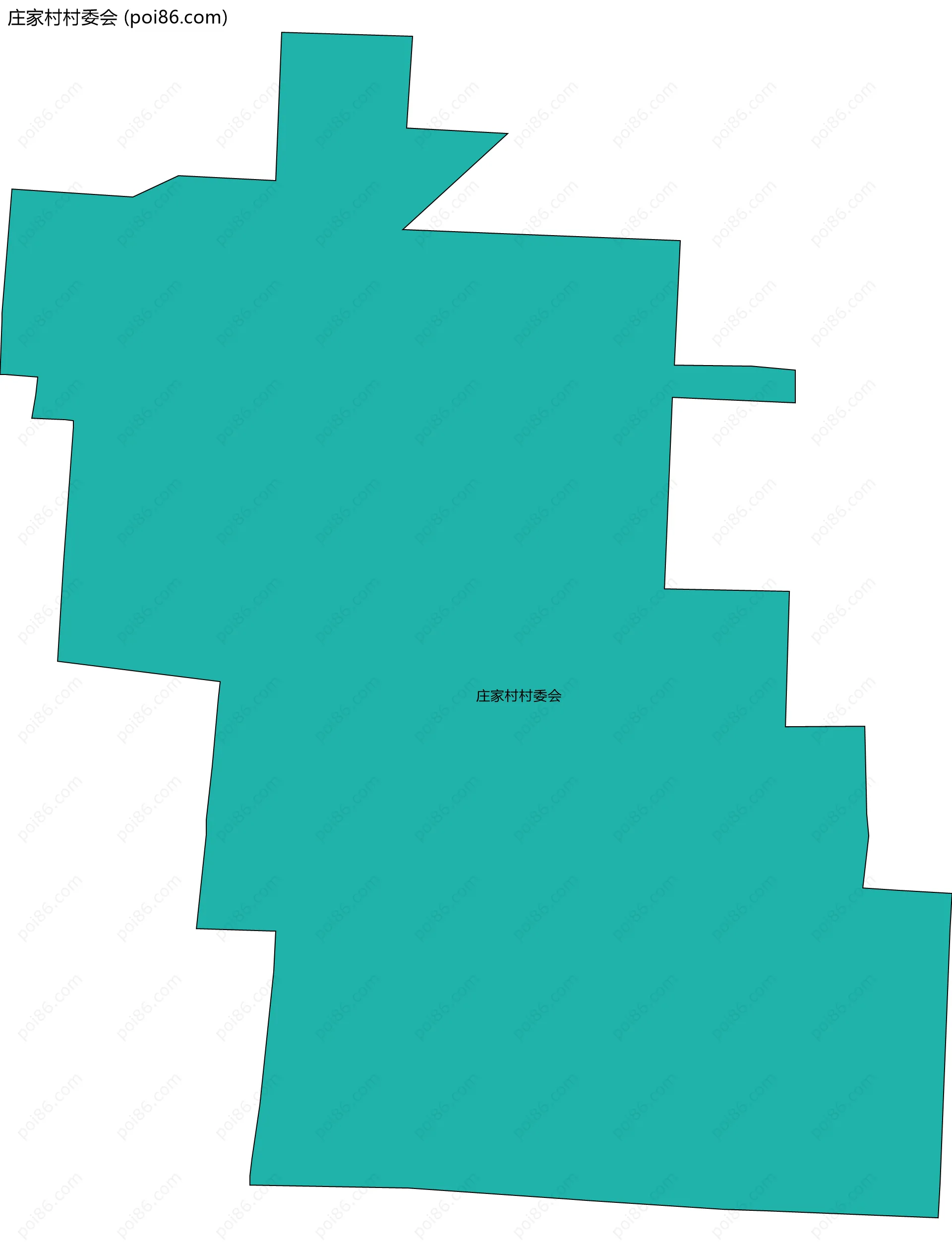 庄家村村委会边界地图