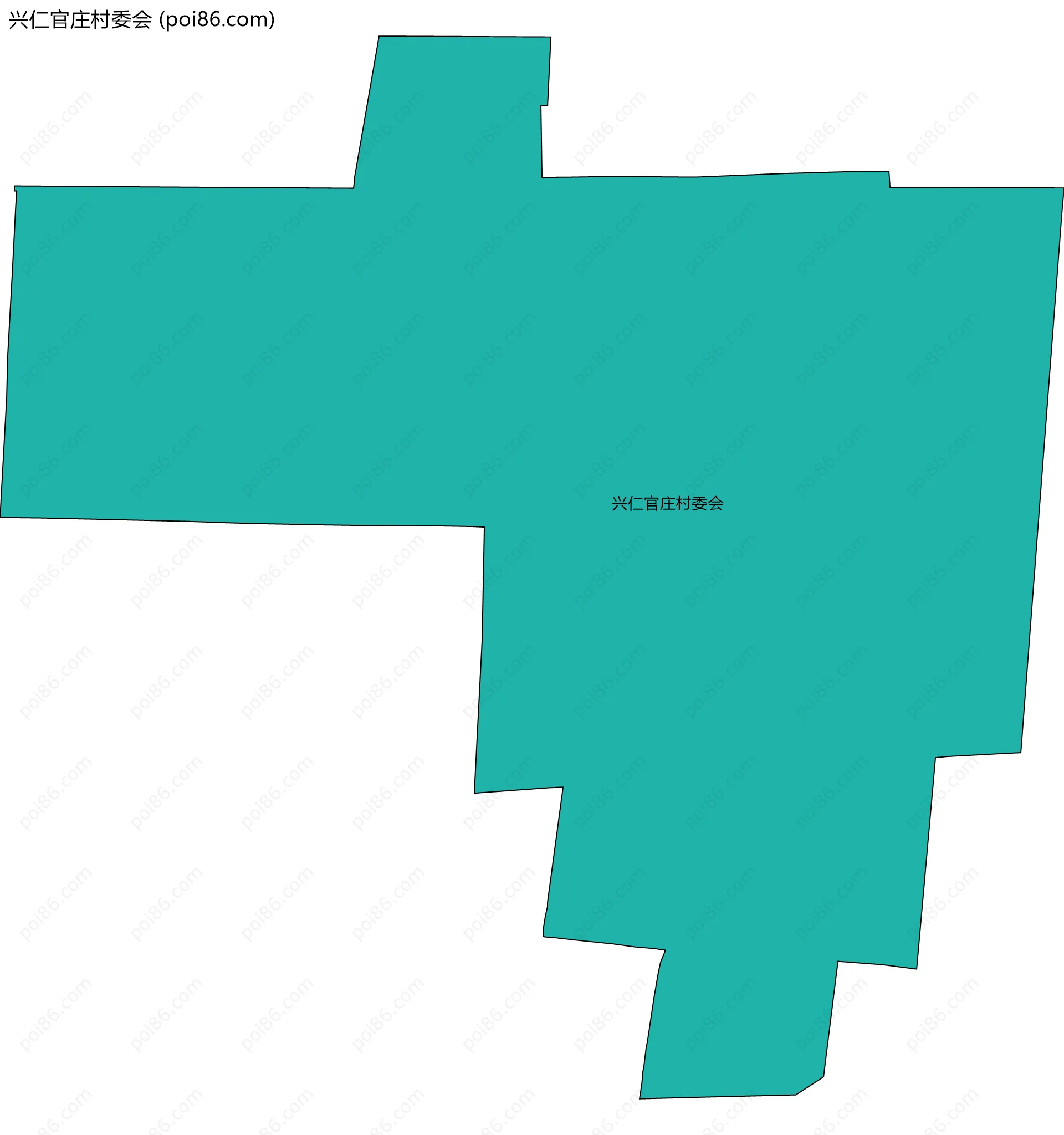 兴仁官庄村委会边界地图