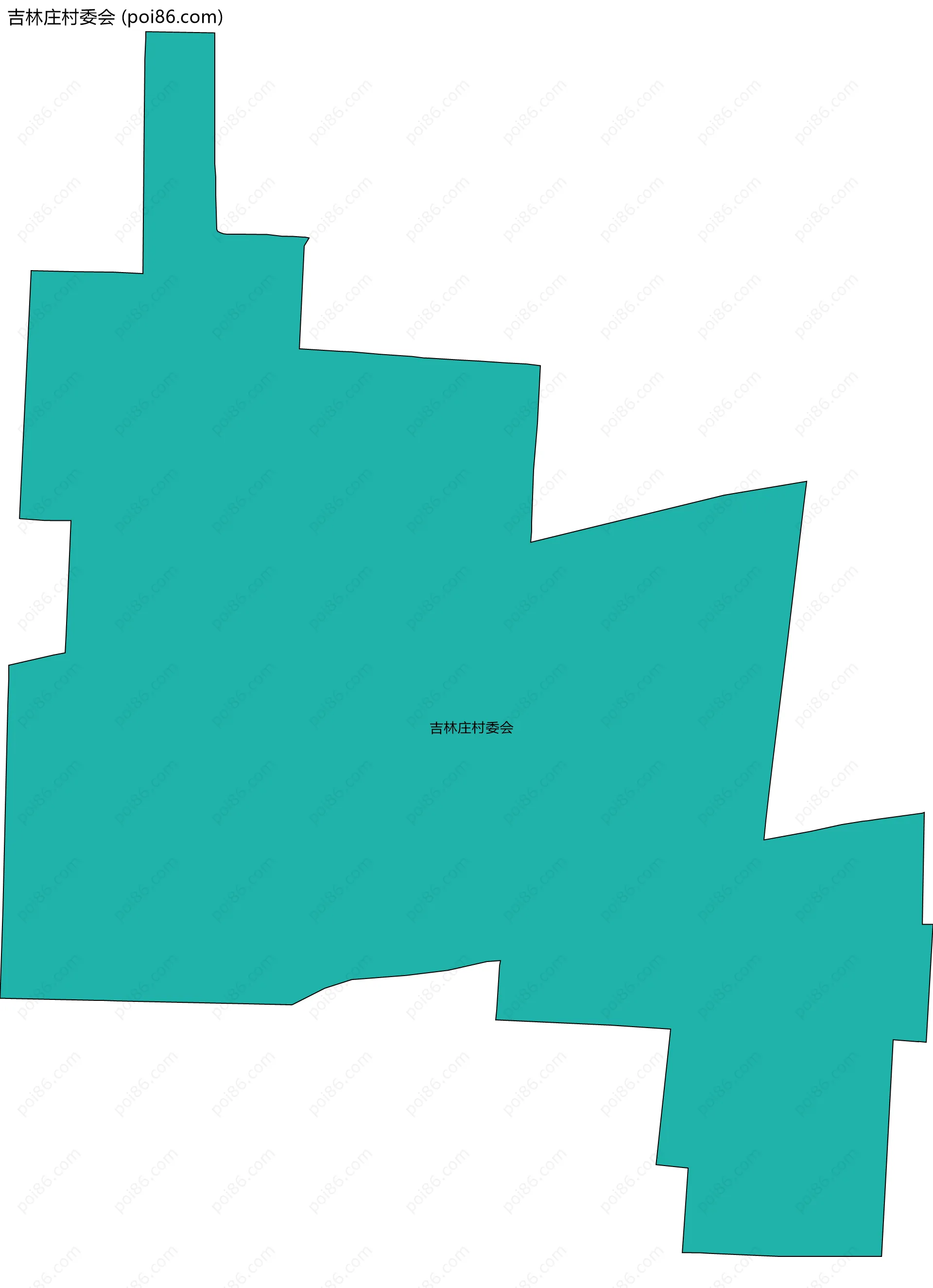 吉林庄村委会边界地图