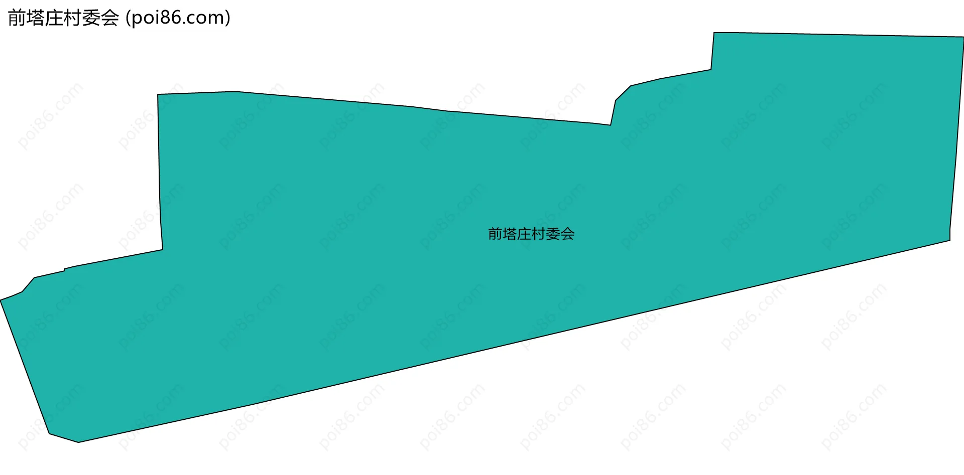 前塔庄村委会边界地图