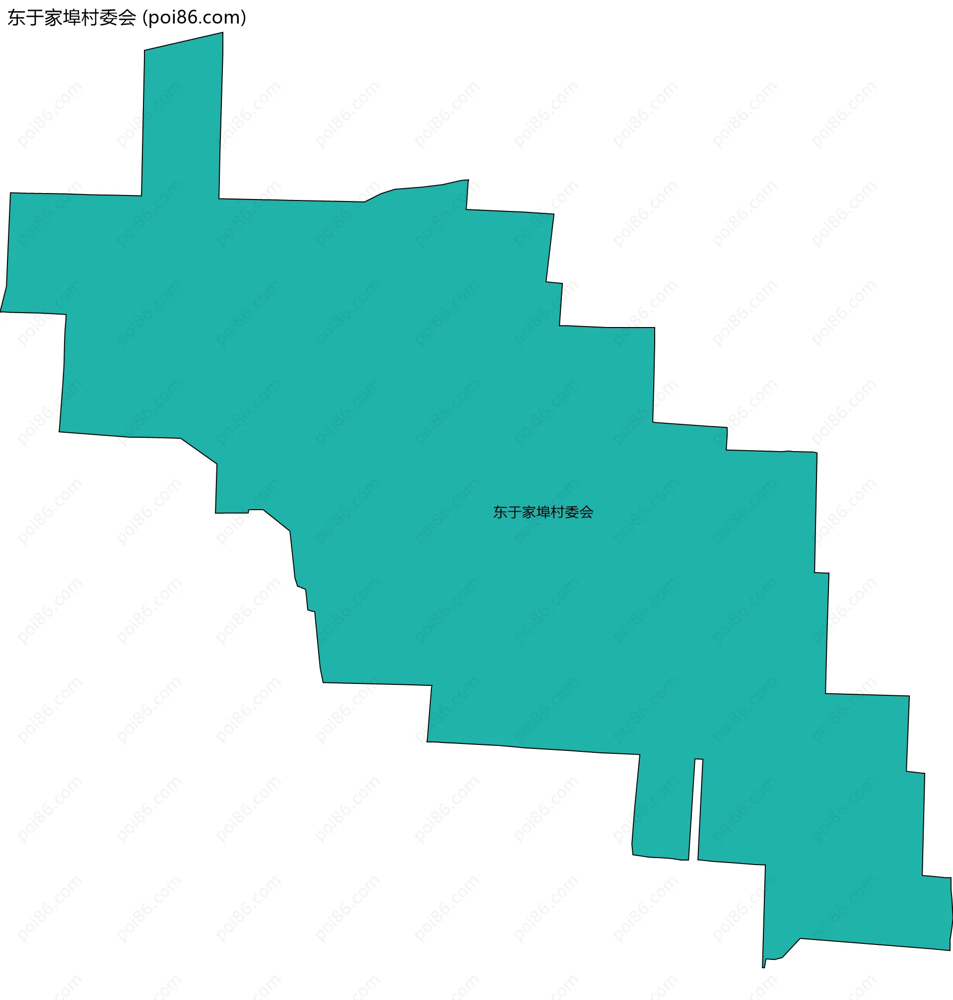 东于家埠村委会边界地图