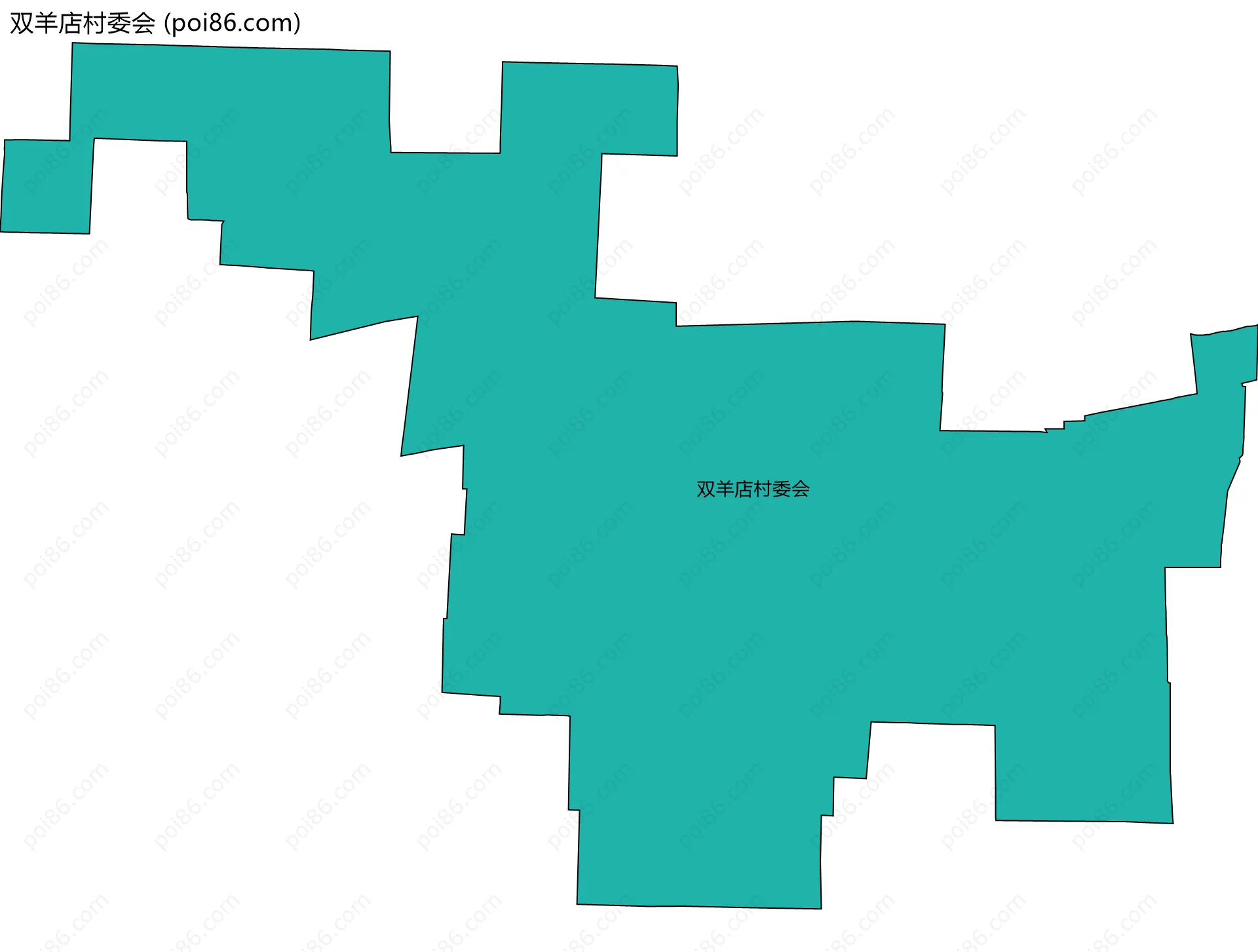 双羊店村委会边界地图