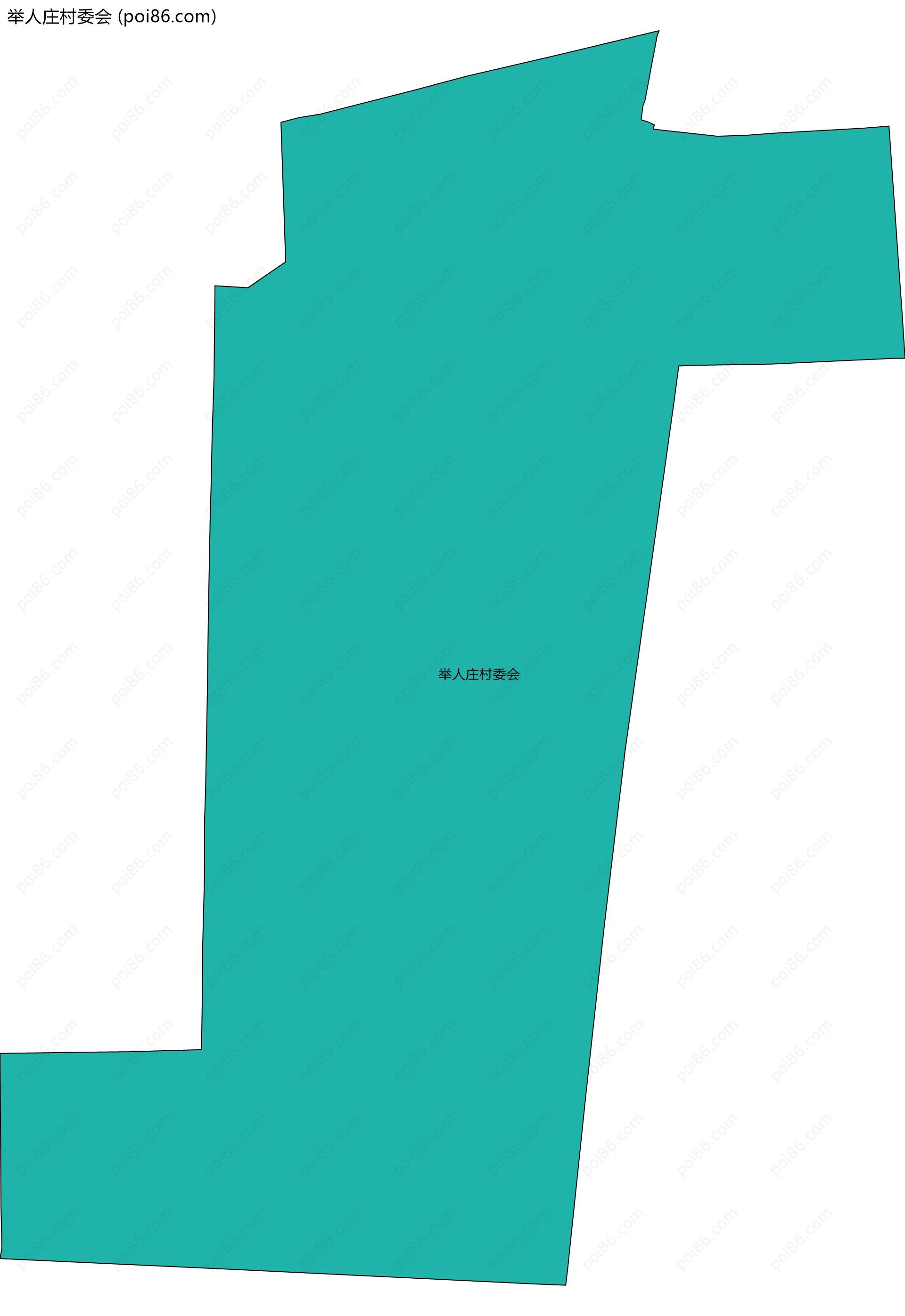 举人庄村委会边界地图