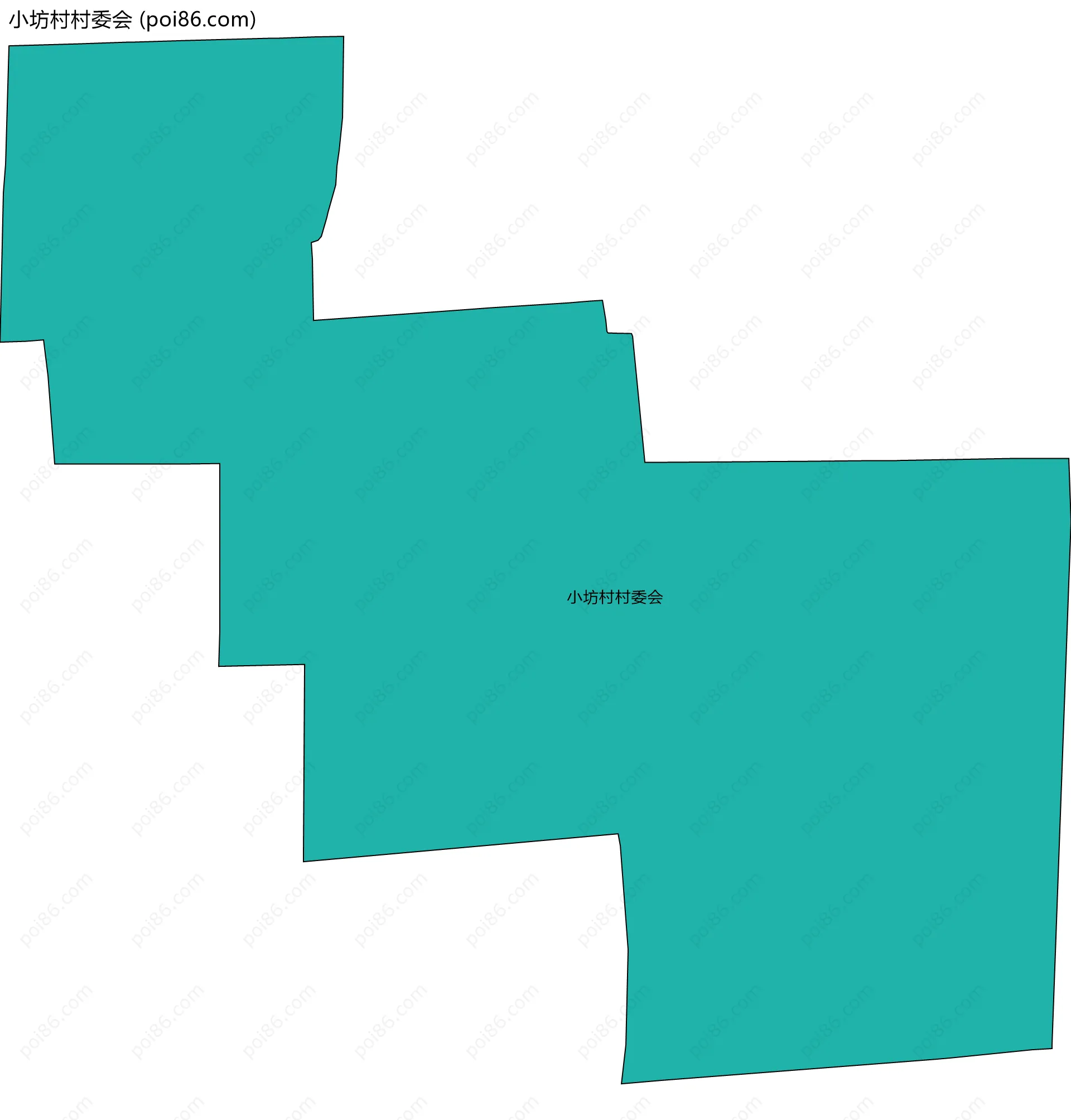 小坊村村委会边界地图