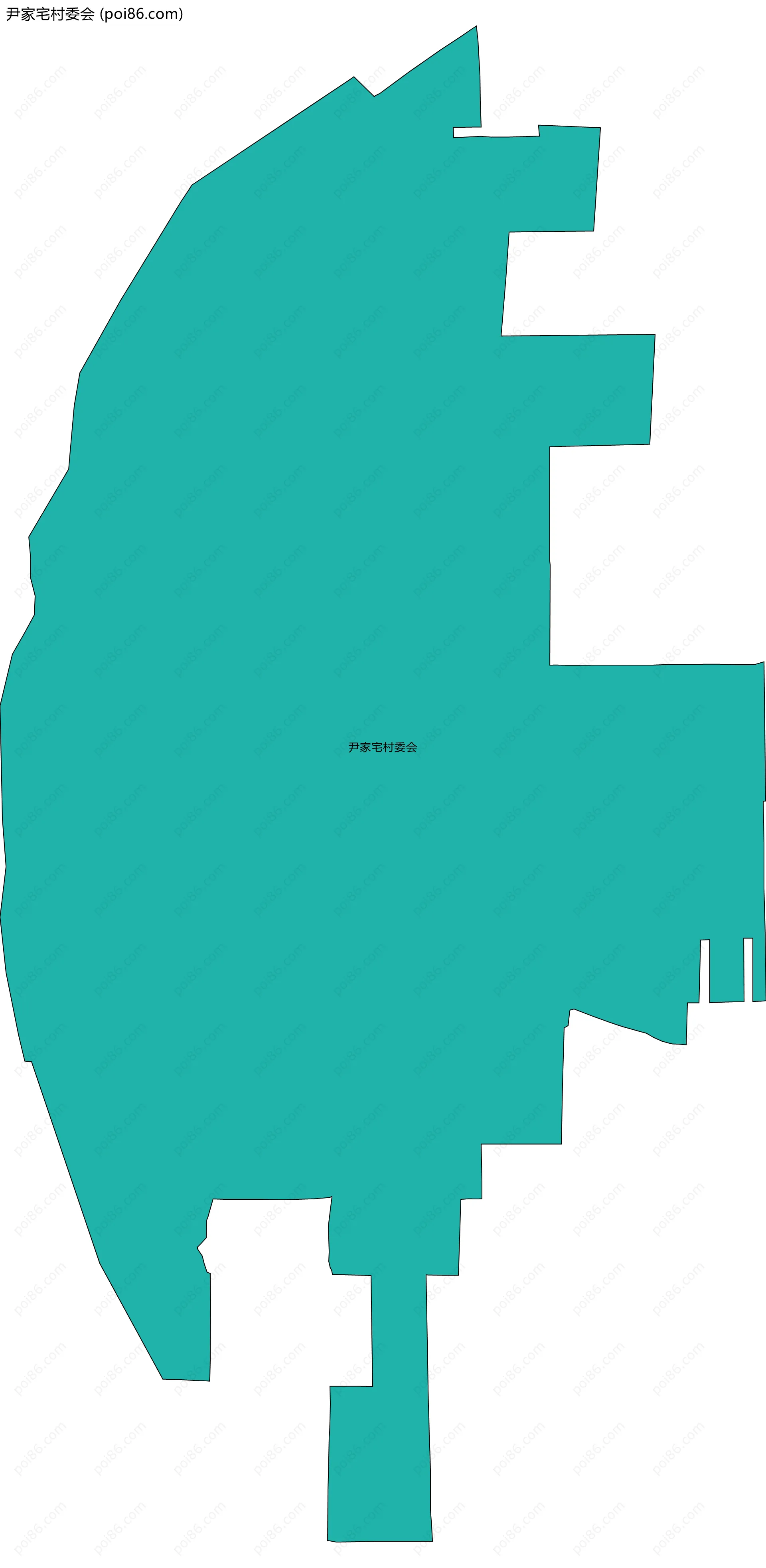尹家宅村委会边界地图
